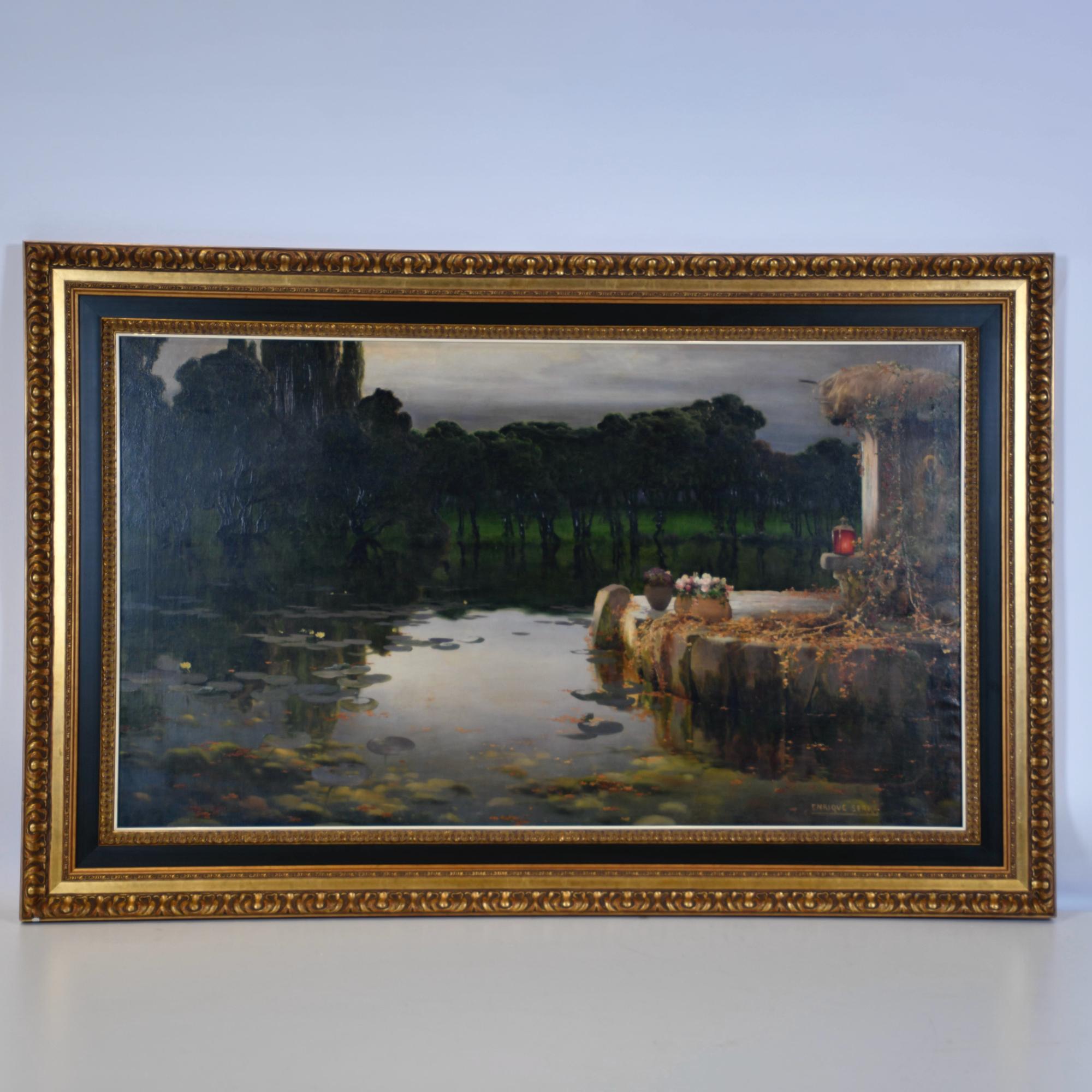 ENRIQUE SERRA Y AUQUÉ (1859-1918) &#39;Lagoon&#39;.