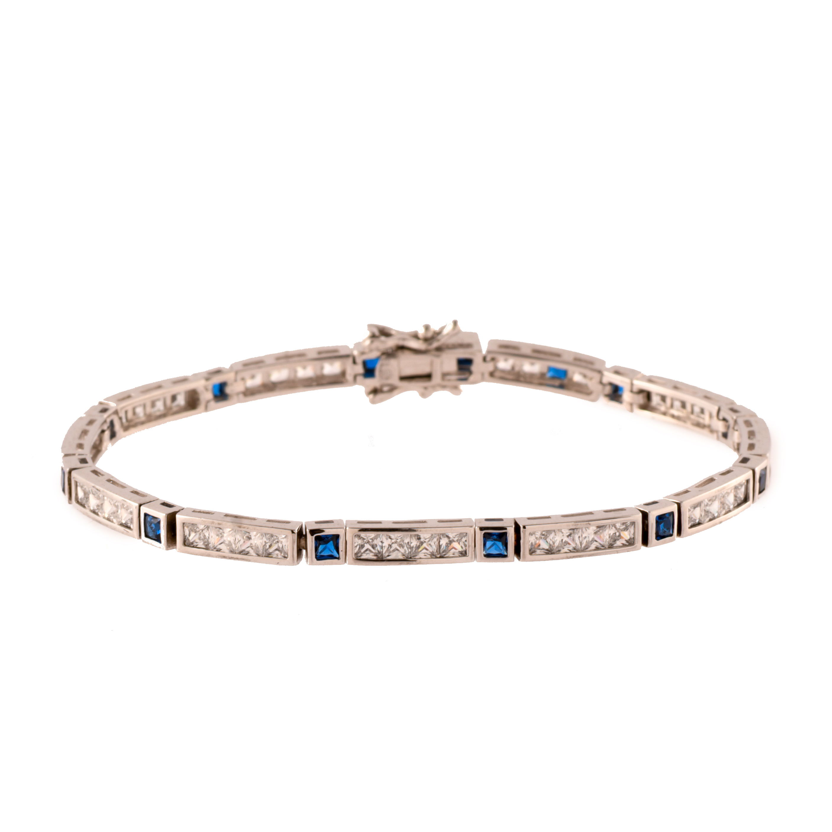 Pulsera tipo riviére estilo art decó