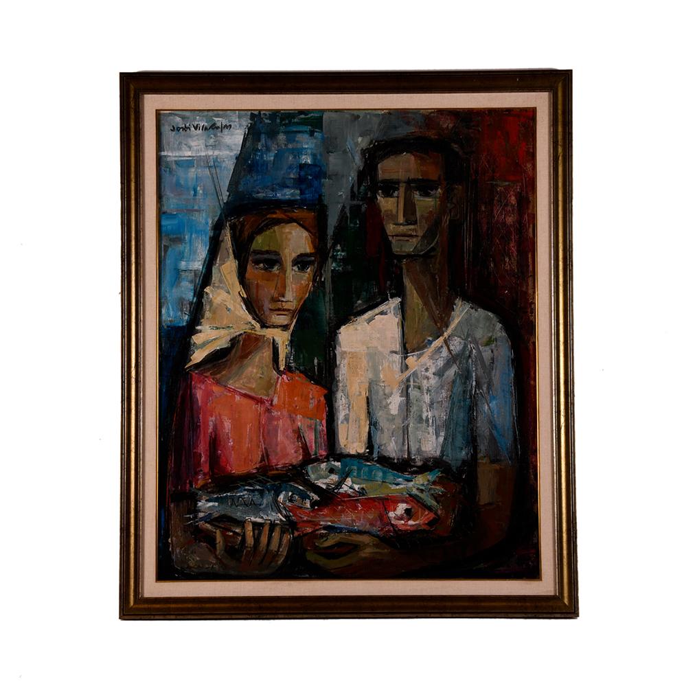 JORDI VILA RUFAS (1924-2011).  "Pescadores".