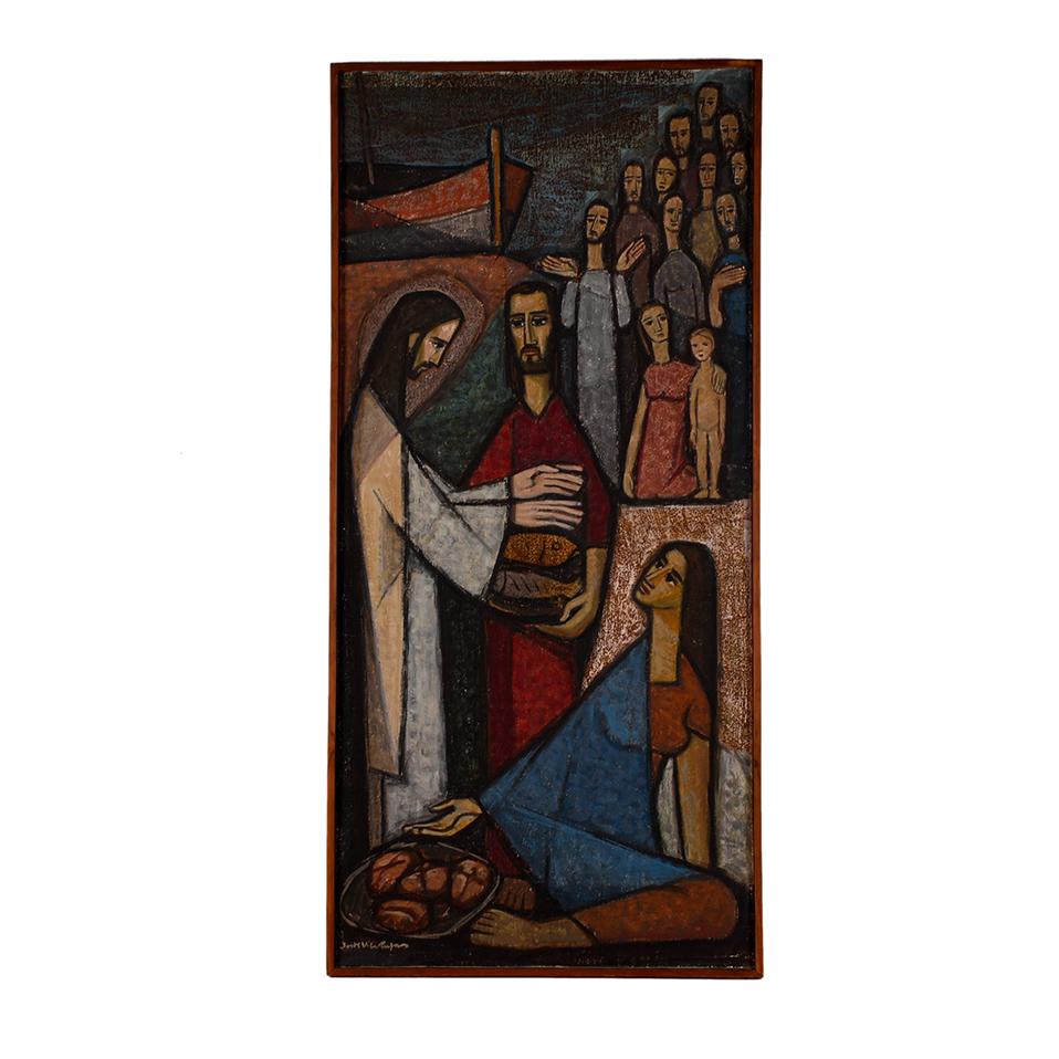 JORDI VILA RUFAS (1924-2011).  "Milagro de los panes y los 