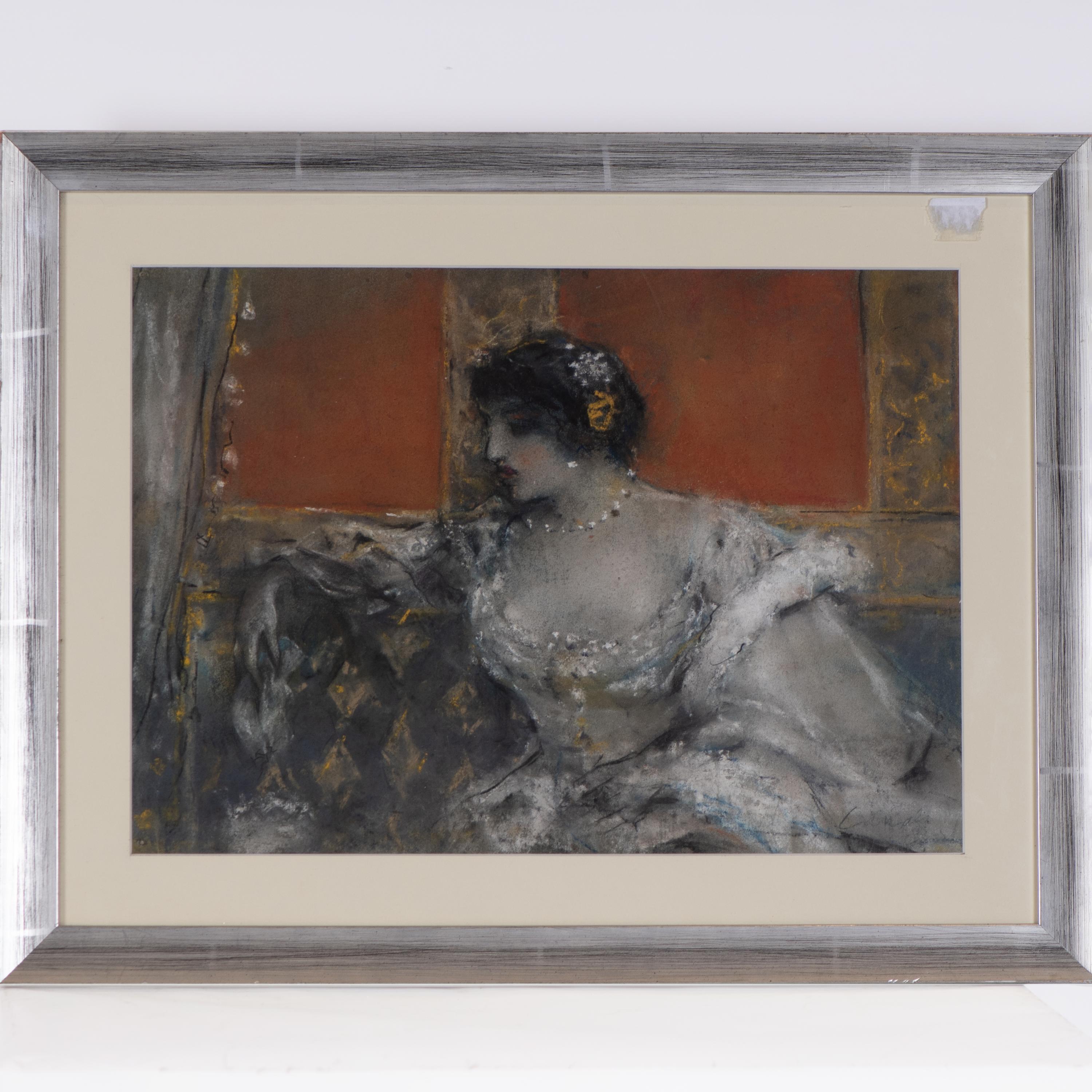 ATTRIBUTED TO RICARD CANALS Y LLAMBÍ (1876-1931). ‘Lady wit