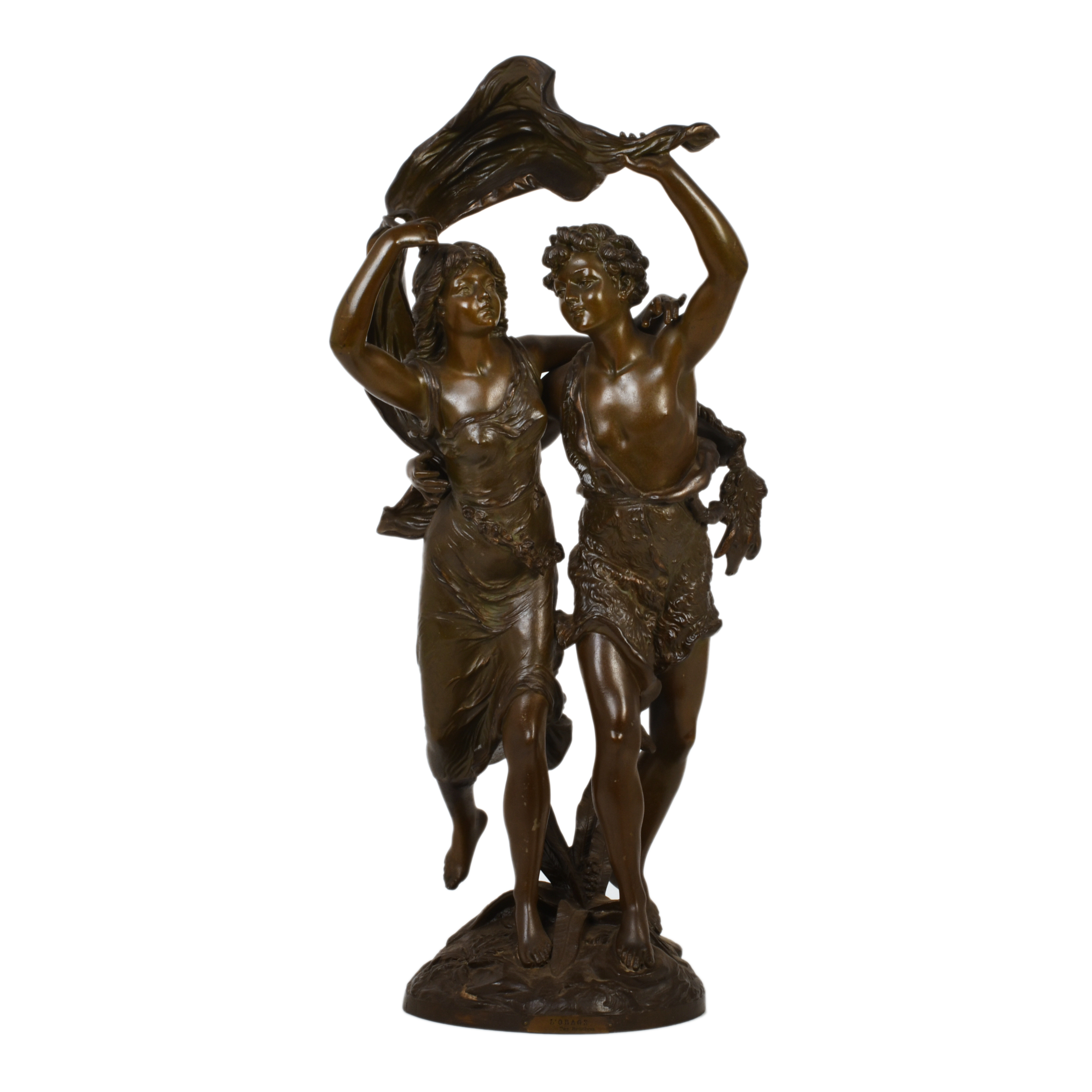 SIGUIENDO MODELOS DE EMILE BRUCHON (1806-1895), "L&#39;orage"