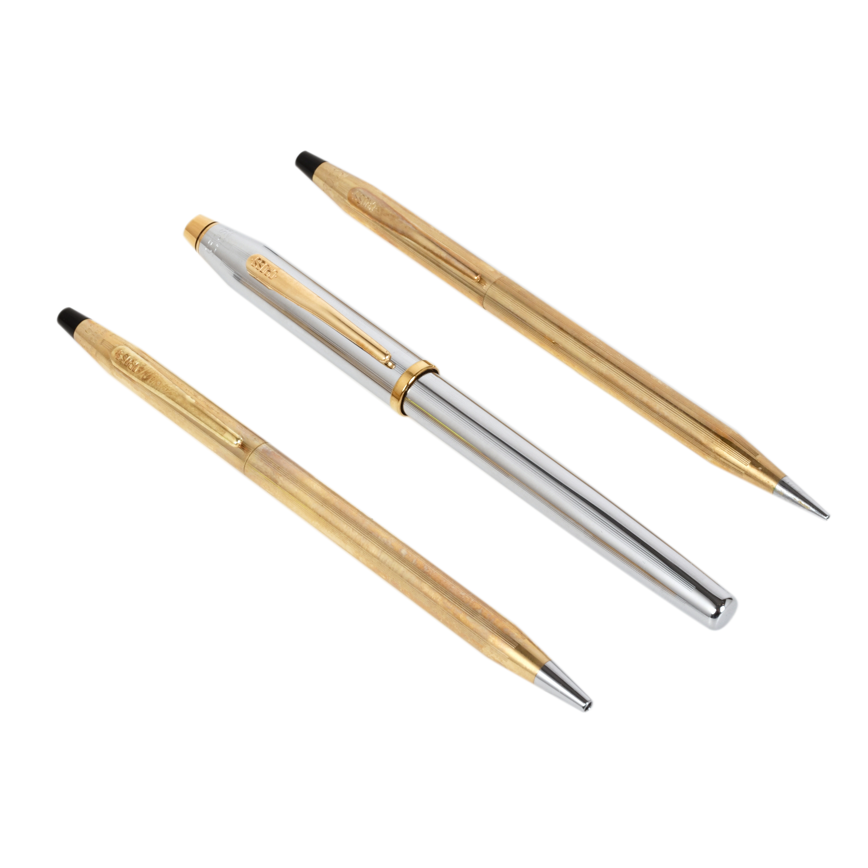 CROSS, dos bolígrafos y portaminas.