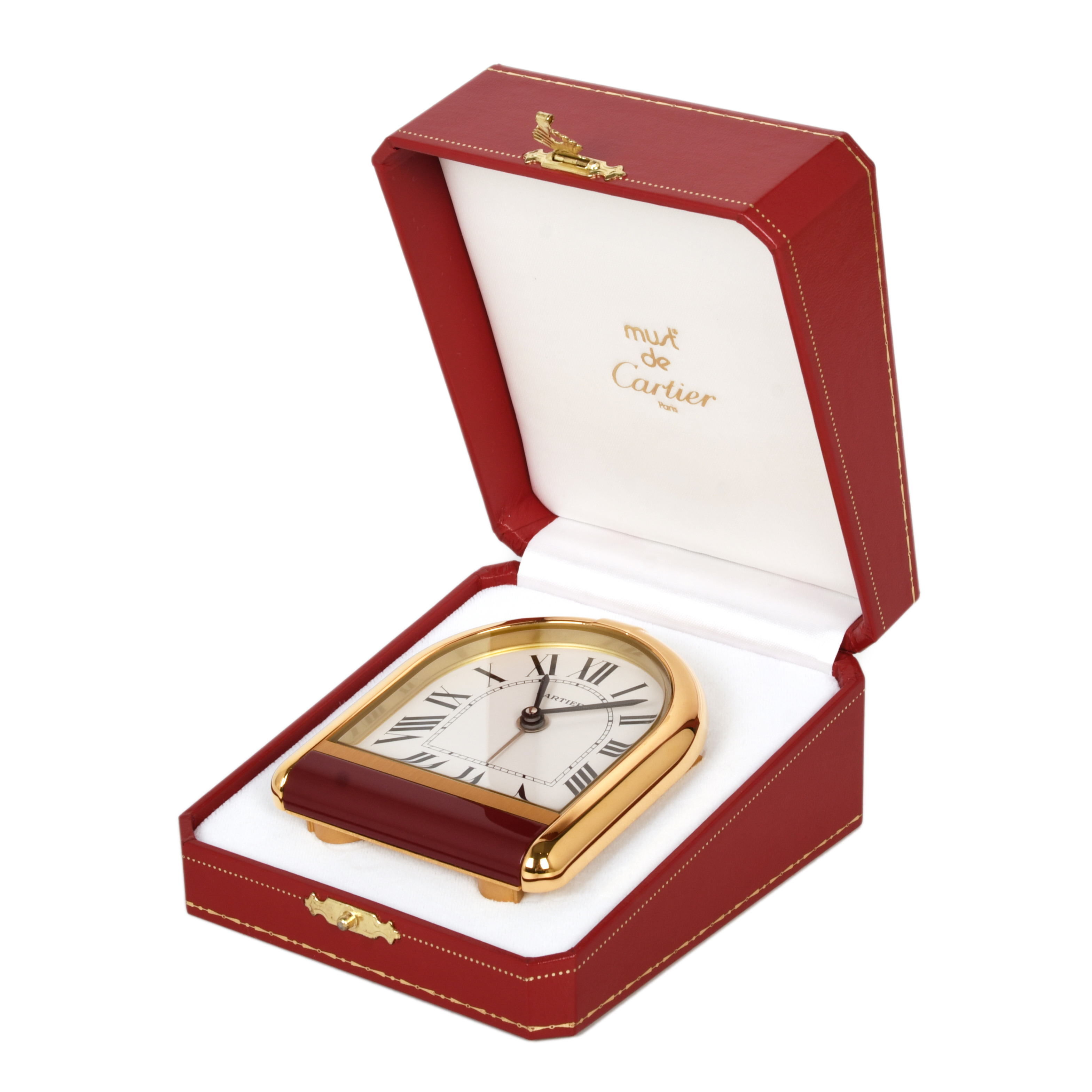 CARTIER. Reloj de sobremesa "Romane" 