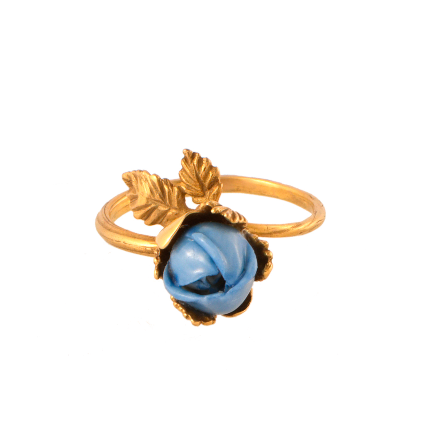 Sortija en forma de rosa, estilo art nouveau danesa .