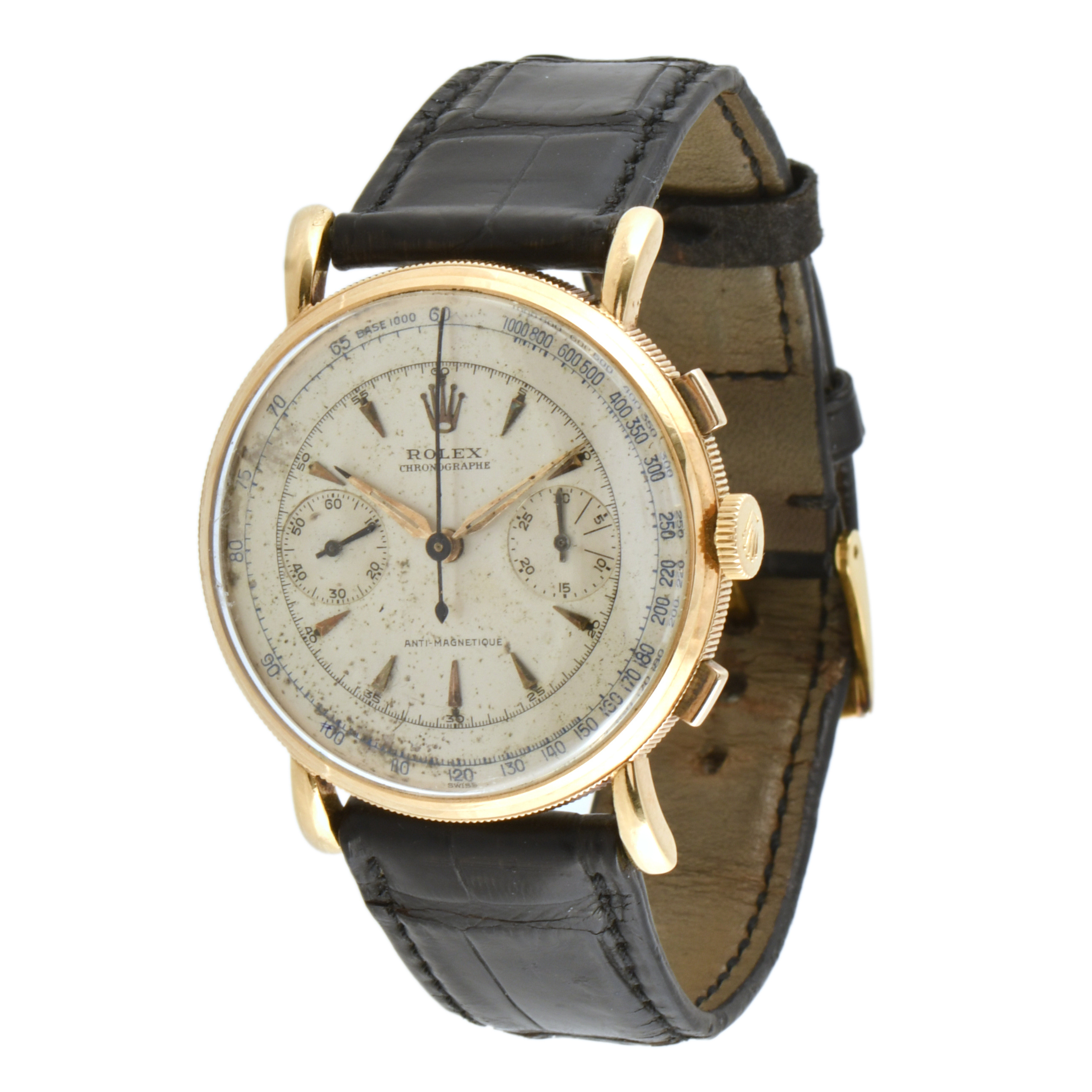 ROLEX Chronograph ref. 4062. Años 40. reloj de pulsera.