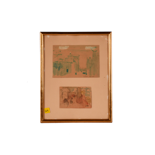 JOAQUIM MIR I TRINXET (1873-1940). Pareja de esbozos.