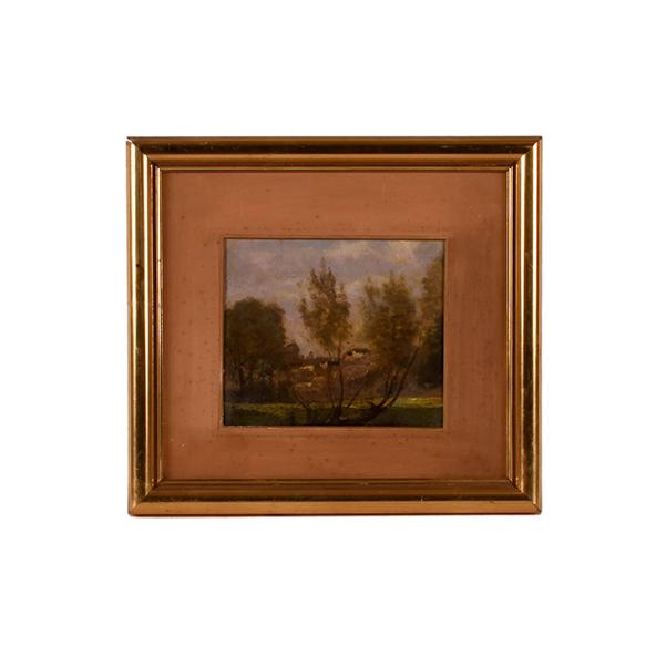 ESCUELA PROBABLEMENTE FRANCESA, SIGLO XIX. "Paisaje" al est