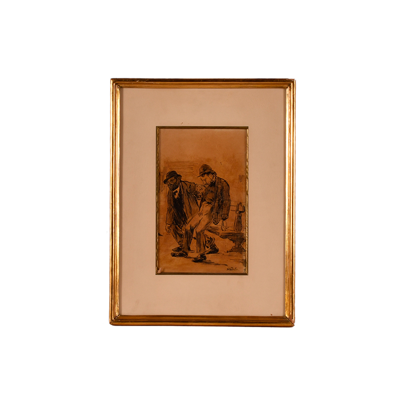 THEOPHILE ALEXANDRE STEINLEN (1859-1923).  "Embriaguez".