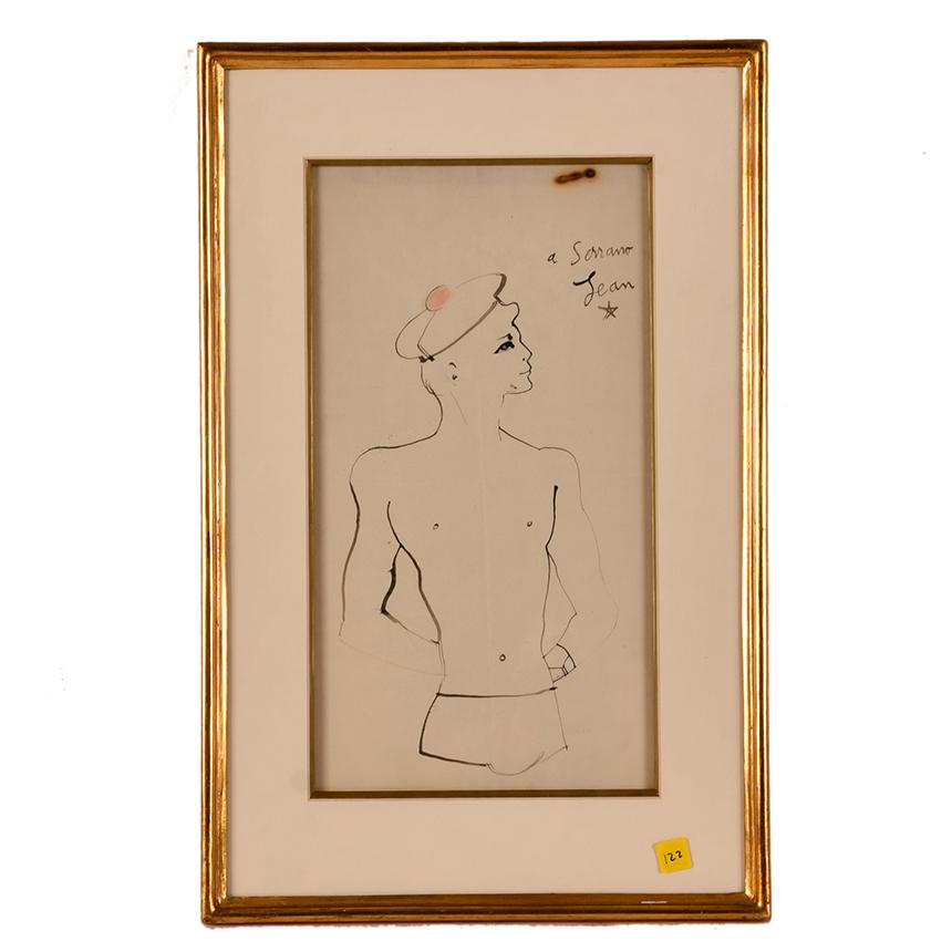 JEAN COCTEAU (1889-1963). "Marinero".
