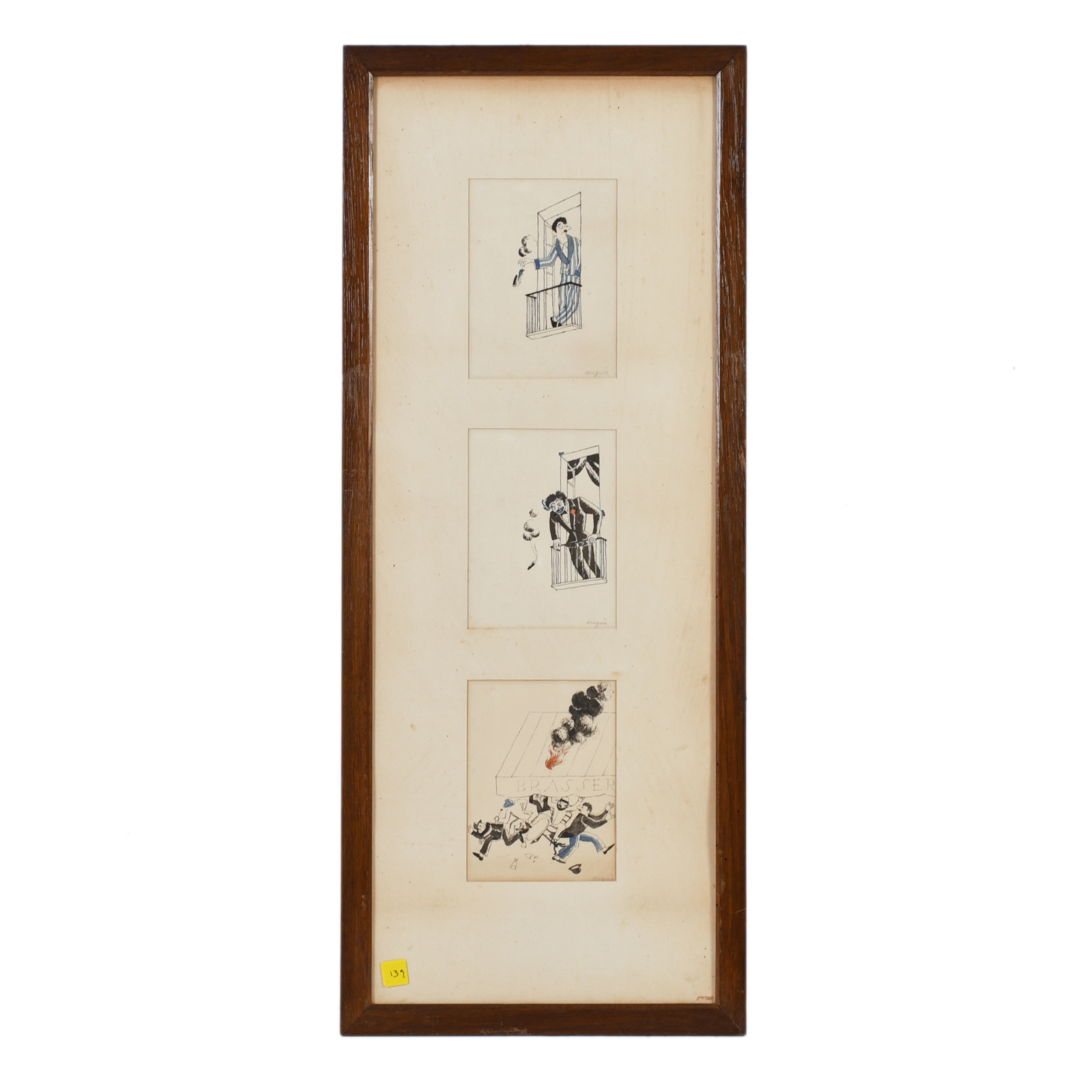 XAVIER NOGUÉS (1873-1940). Conjunto de tres ilustraciones c