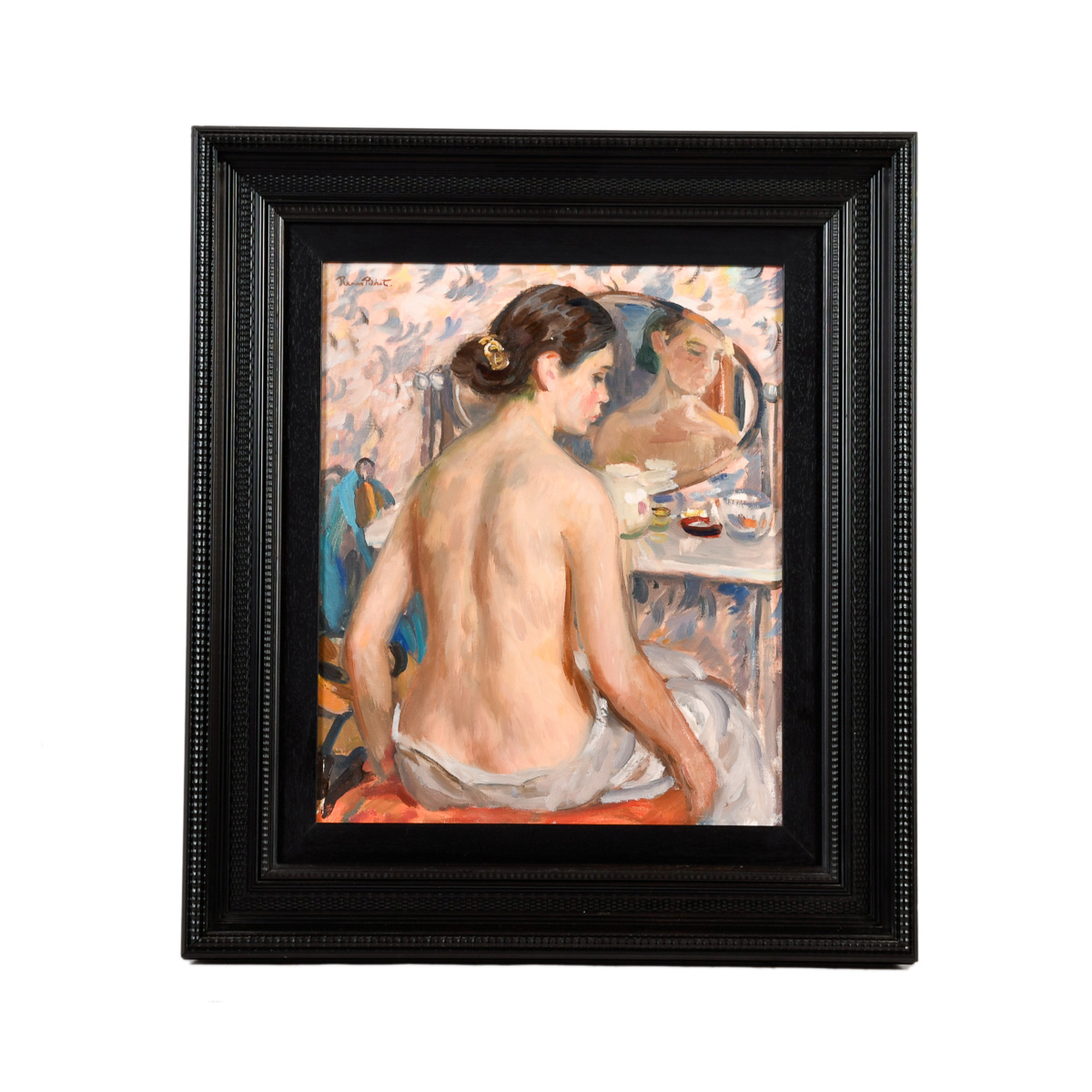 RAMON PICHOT I GIRONÈS (1872-1925). "Joven delante del toca