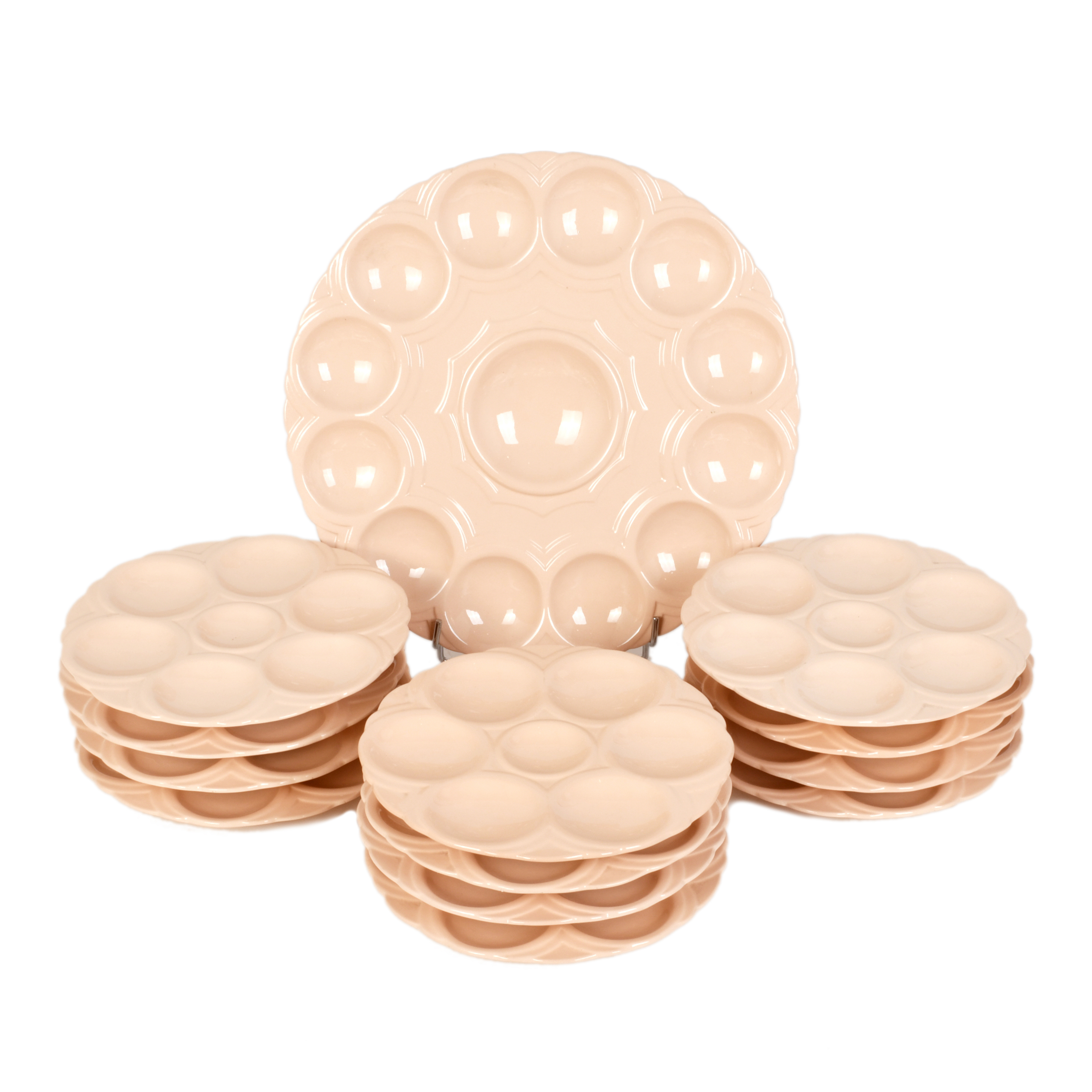 SANEGNEMINES, lote de 12 platos y centro de mesa 