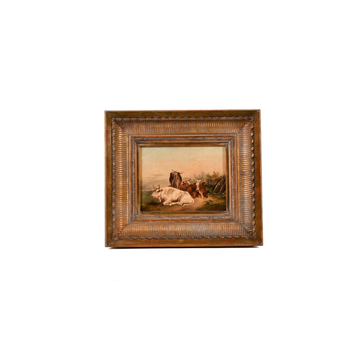 ESCUELA EUROPEA, SIGLO XIX. "Vacas".