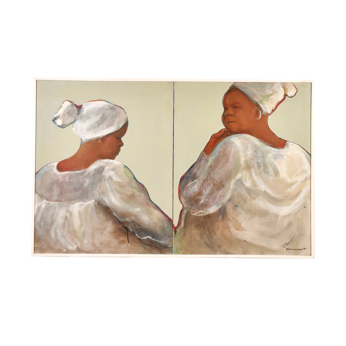 ALEJO VIDAL-QUADRAS (1919-1994).  Díptico, 1990.