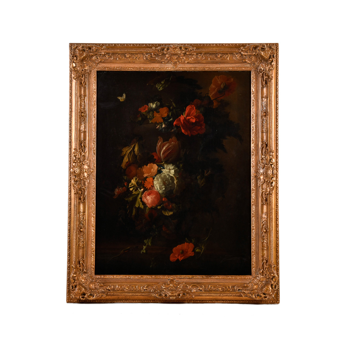 ELIAS VAN DER BROECK (AC. 1650-1708).  "Jarrón con rosas, t