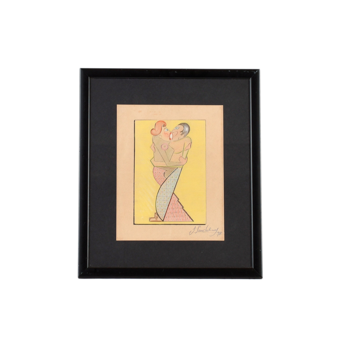 JOAN SANDALINAS (1903-1991). "Pareja", 1948.