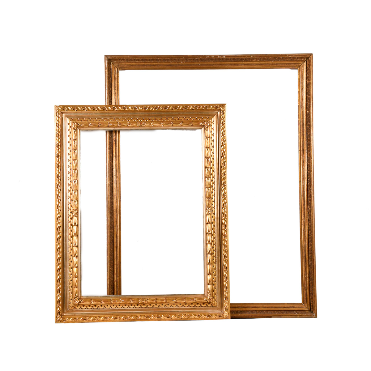 Lote de 2 marcos estilo imperio, siglo XX.