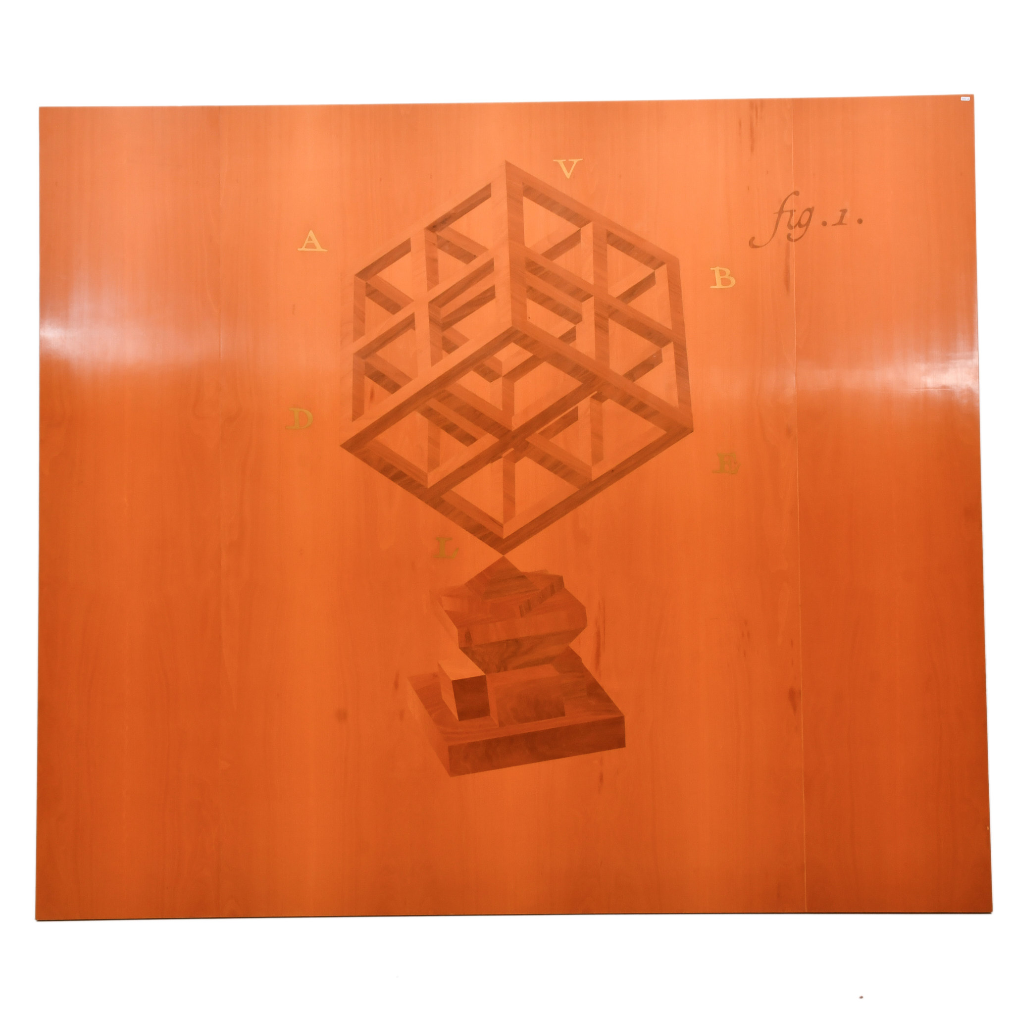 JAUME TRESSERRA (BARCELONA, 1943) Cabezal Marquetería "Hote