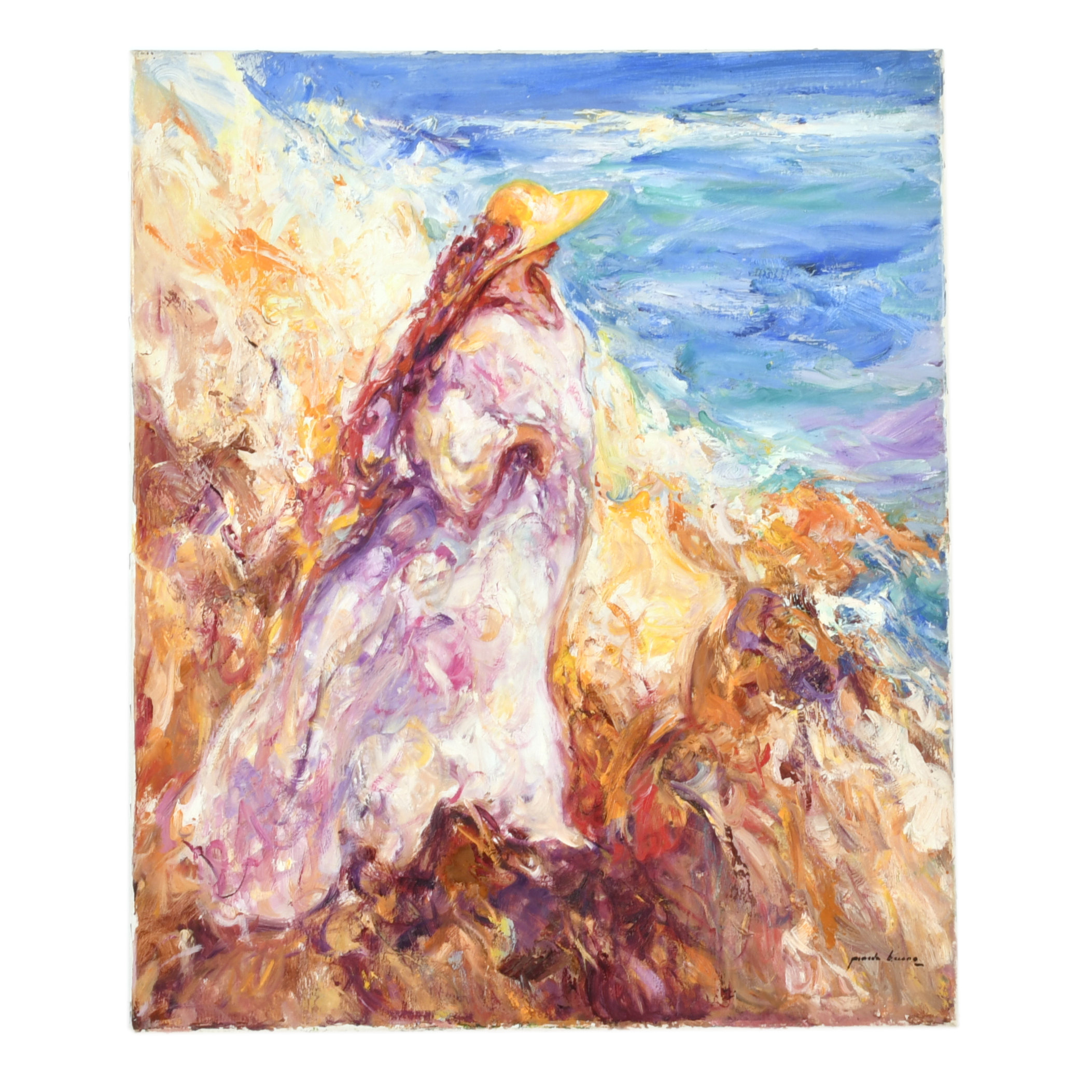 JOSÉ ANTONIO PINEDA BUENO (1950). "Rocas y mar".