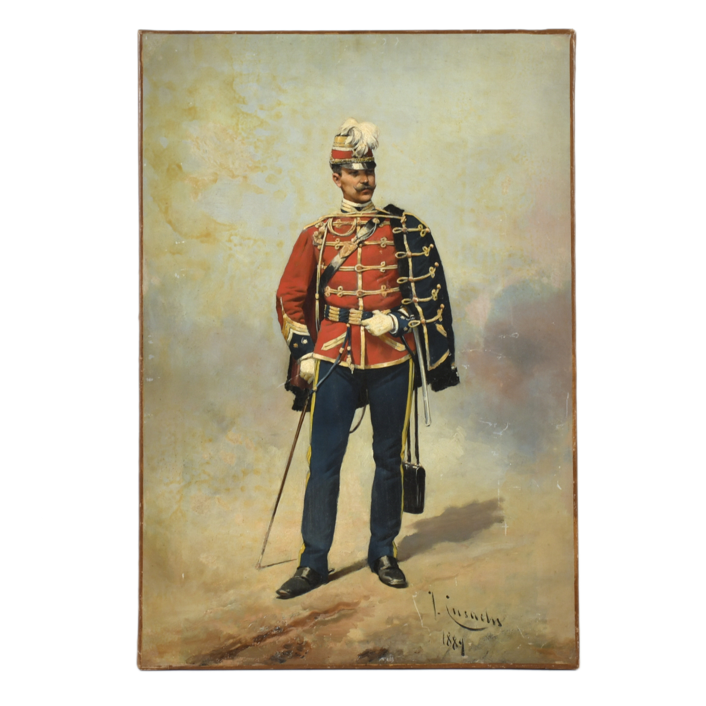 JOSEP CUSACHS I CUSACHS (1851-1908). "Comandante de Husares