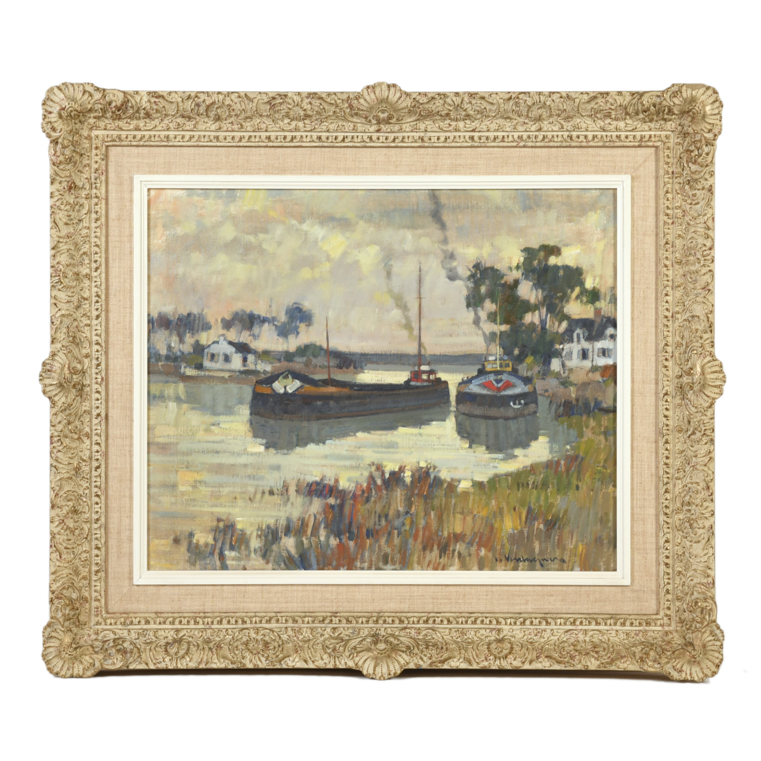 JOSEP VERDAGUER I COMA (1923-2008).  "Barcos".