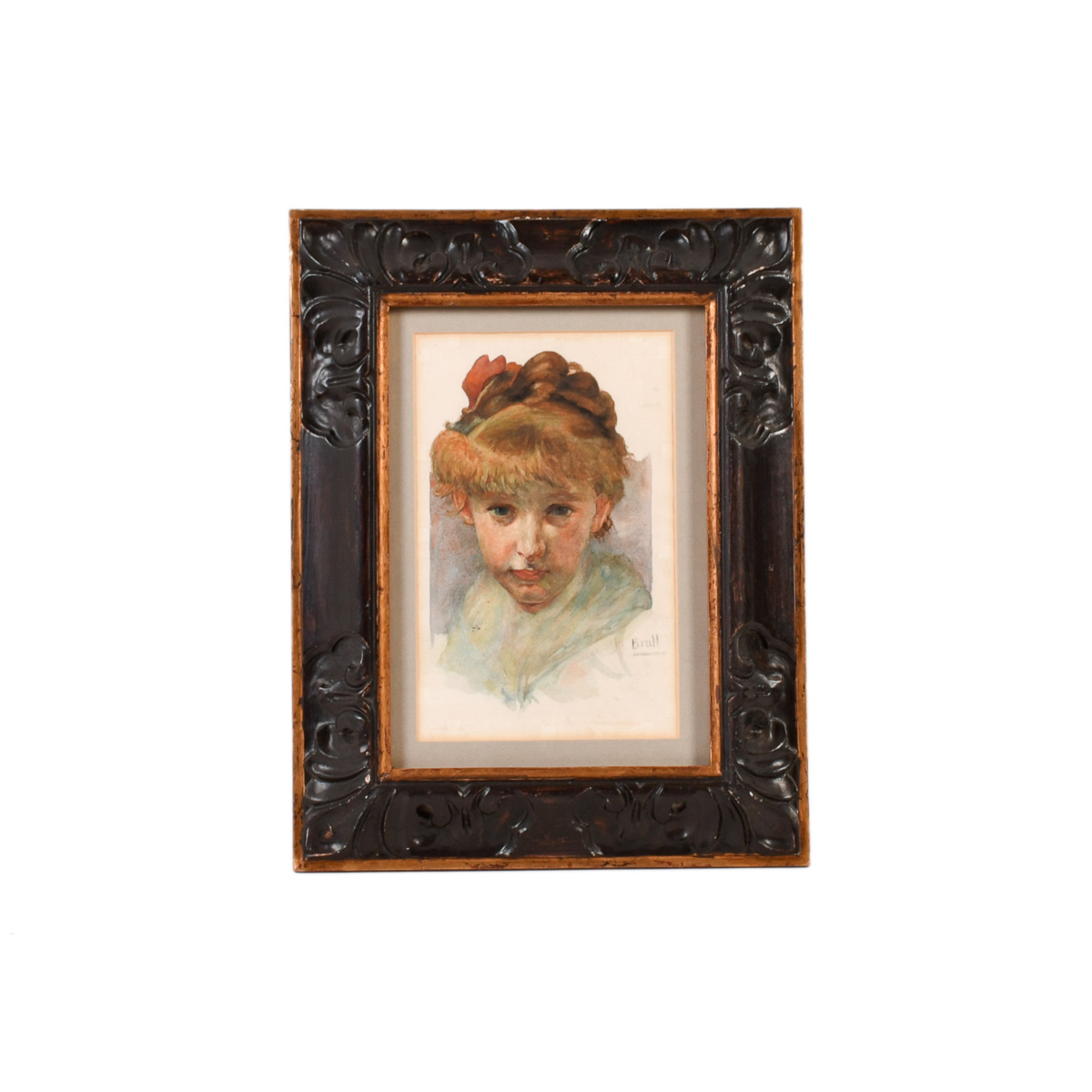 JOAN BRULL VINYOLES (1863-1912) "Retrato joven".