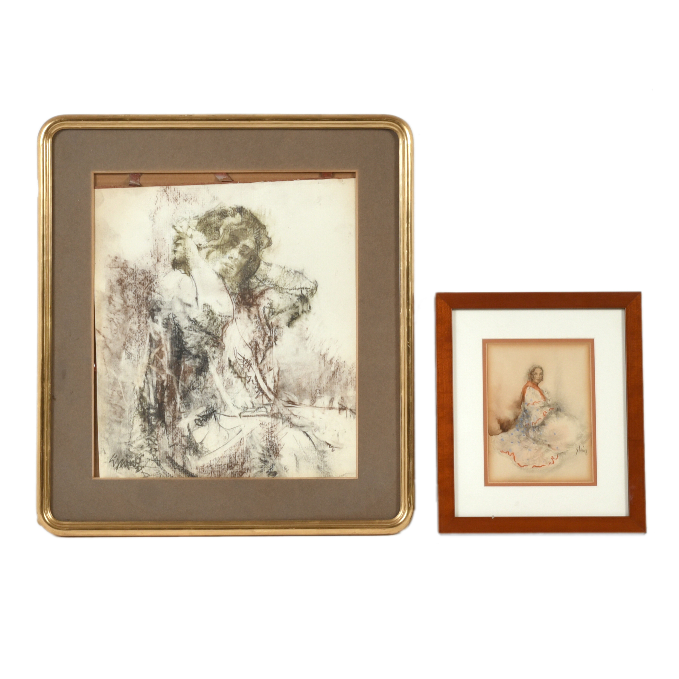 GUMERSINDO SÁINZ DE MORALES (1900-1976). Pareja de dibujos.