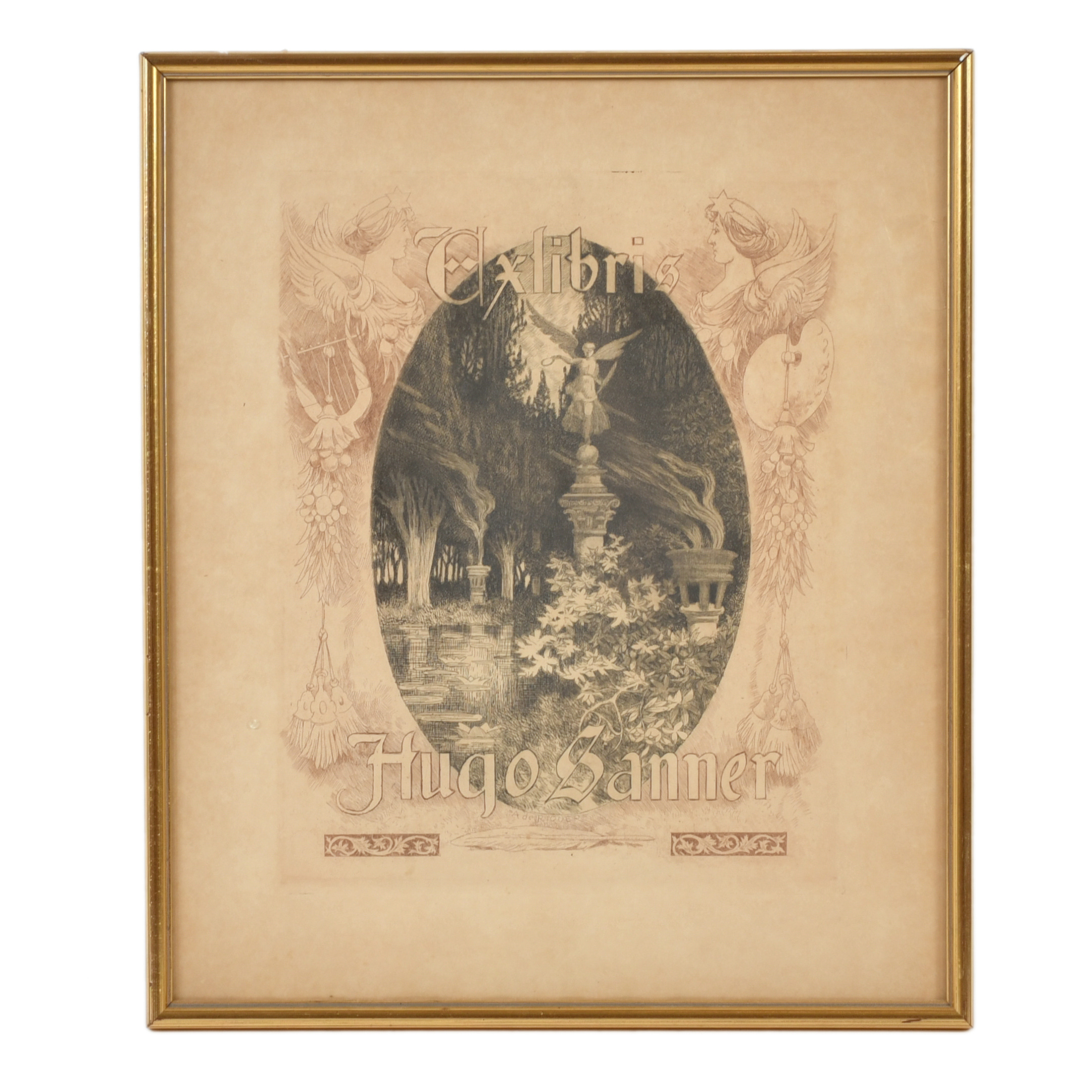 ALEXANDRE DE RIQUER (1856-1920). Exlibris de Hugo Sanner.