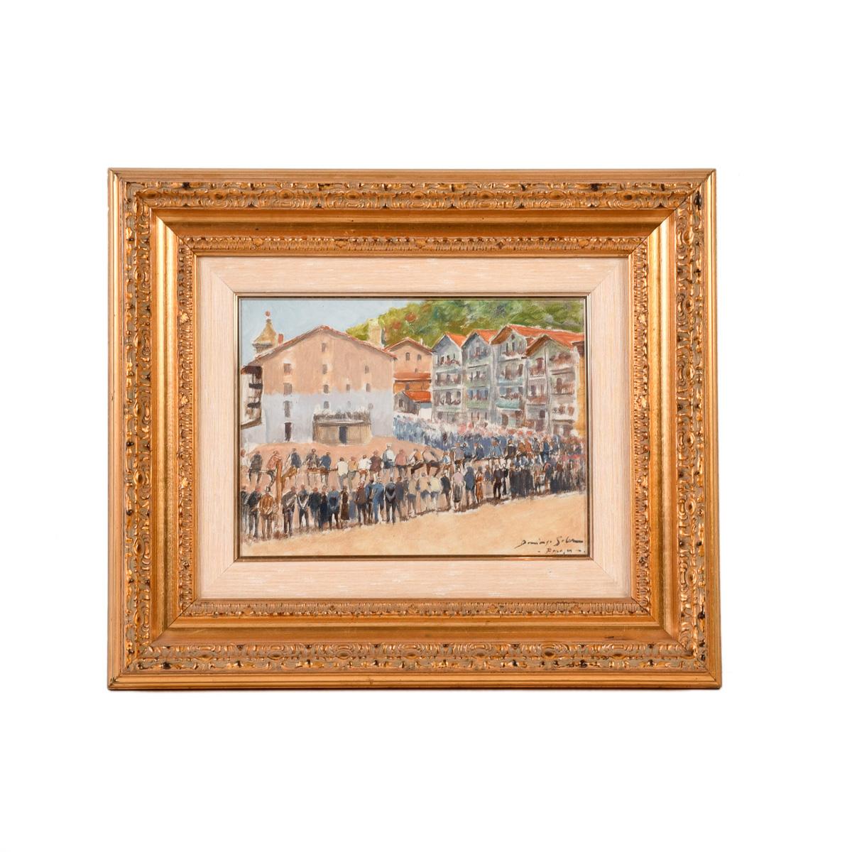 DOMINGO SOLER (1871-1951). "Pueblo".