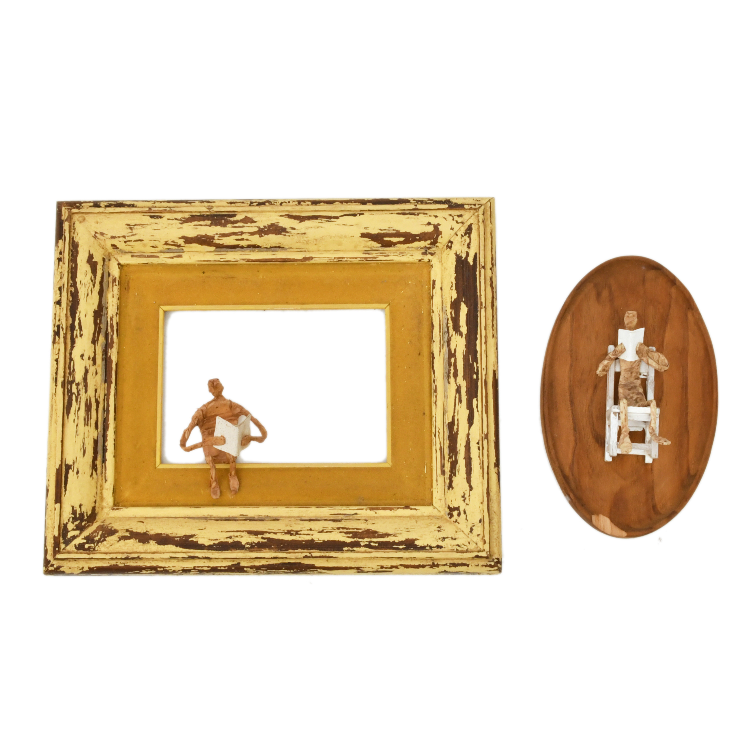 C. TORRES (XX). Pareja de esculturas leyendo.