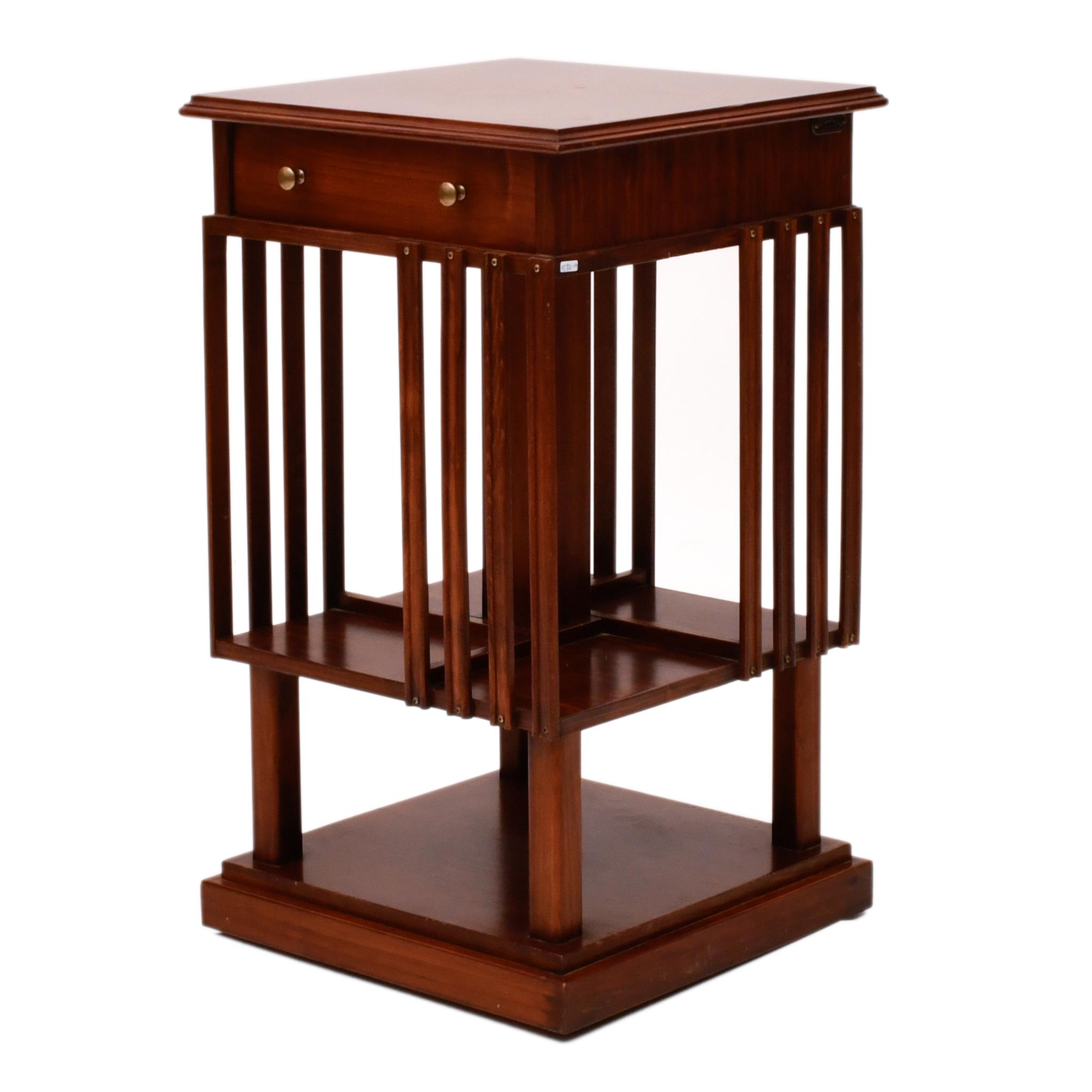 Bookcase giratorio de biblioteca, siglo XX