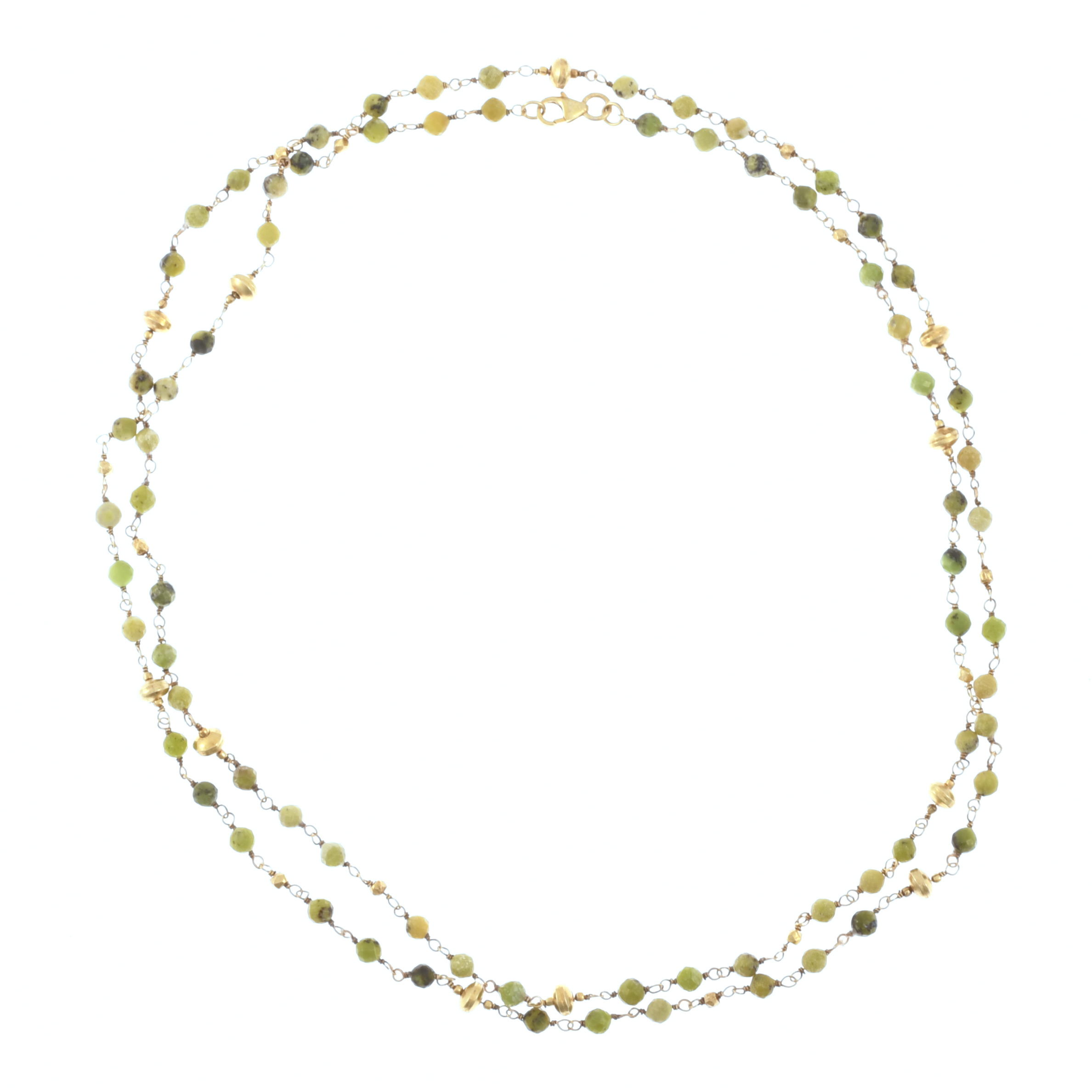 Collar con ópalo verde.