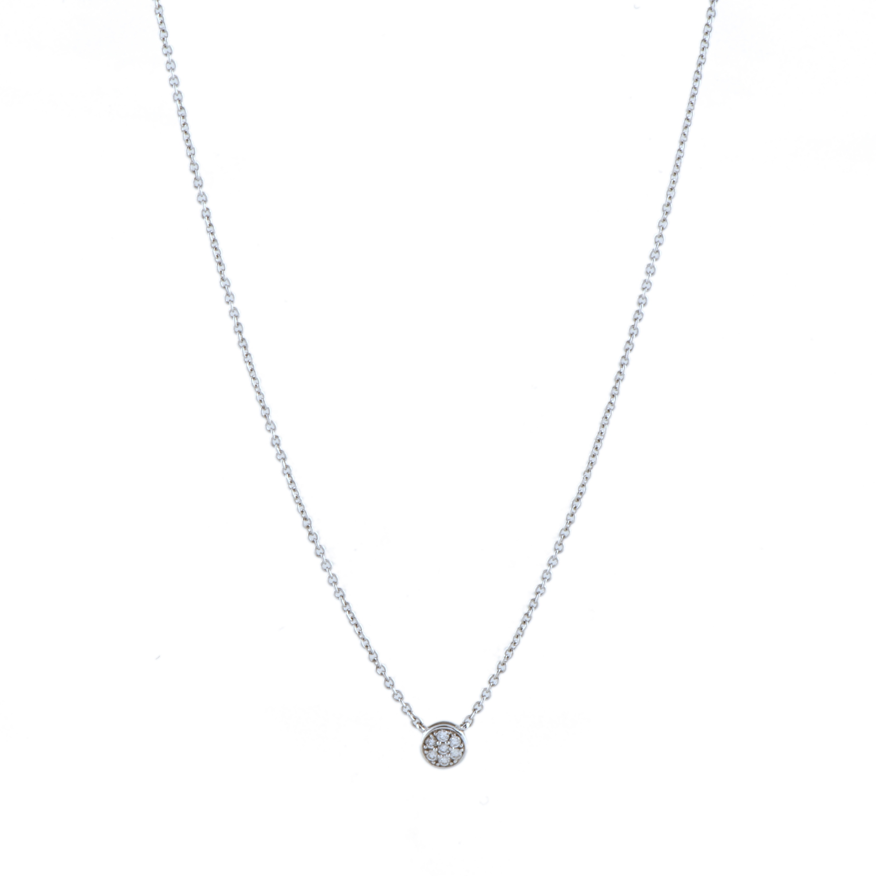 TOUS, collar con colgante de rosetón de diamantes.