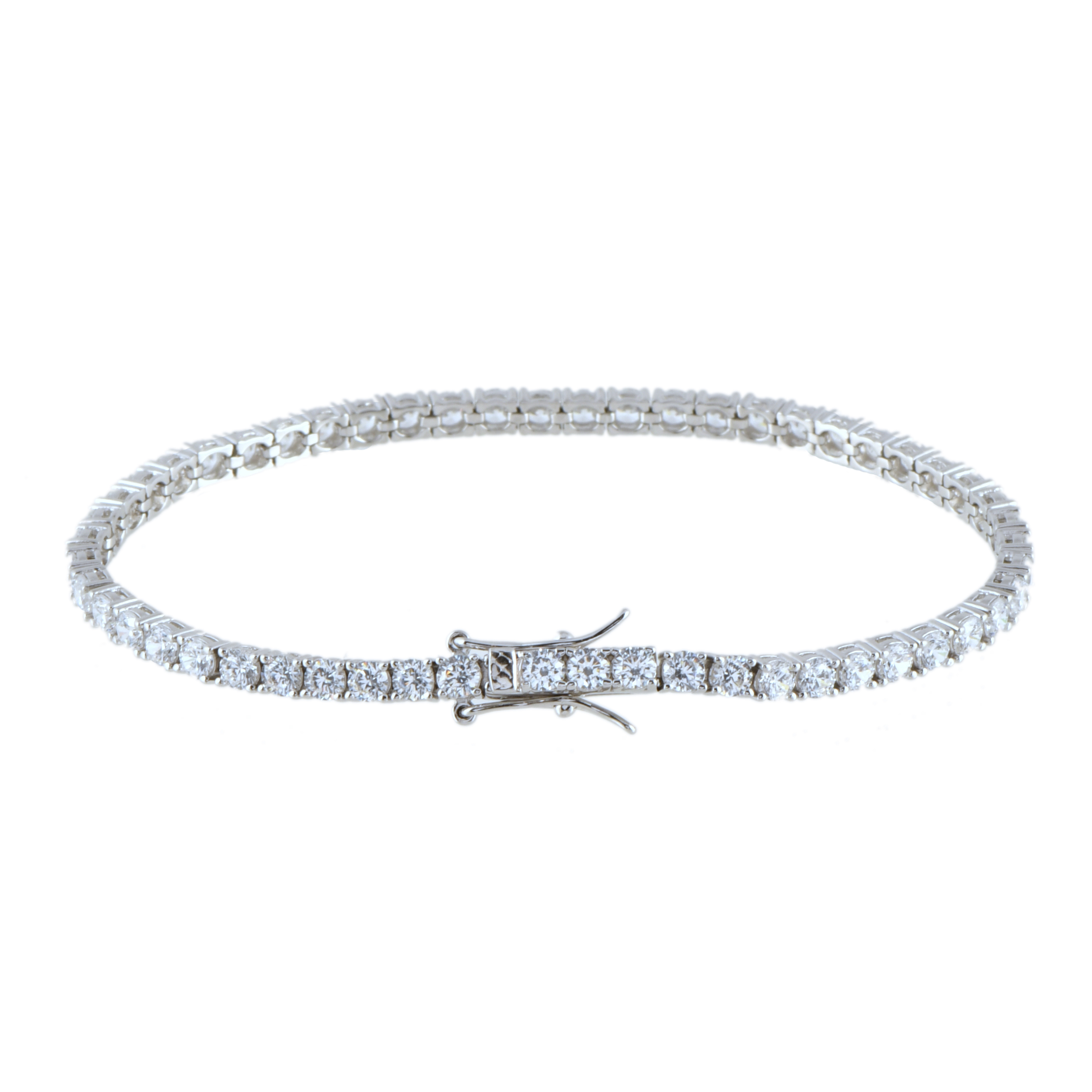 Pulsera riviére con circonitas.