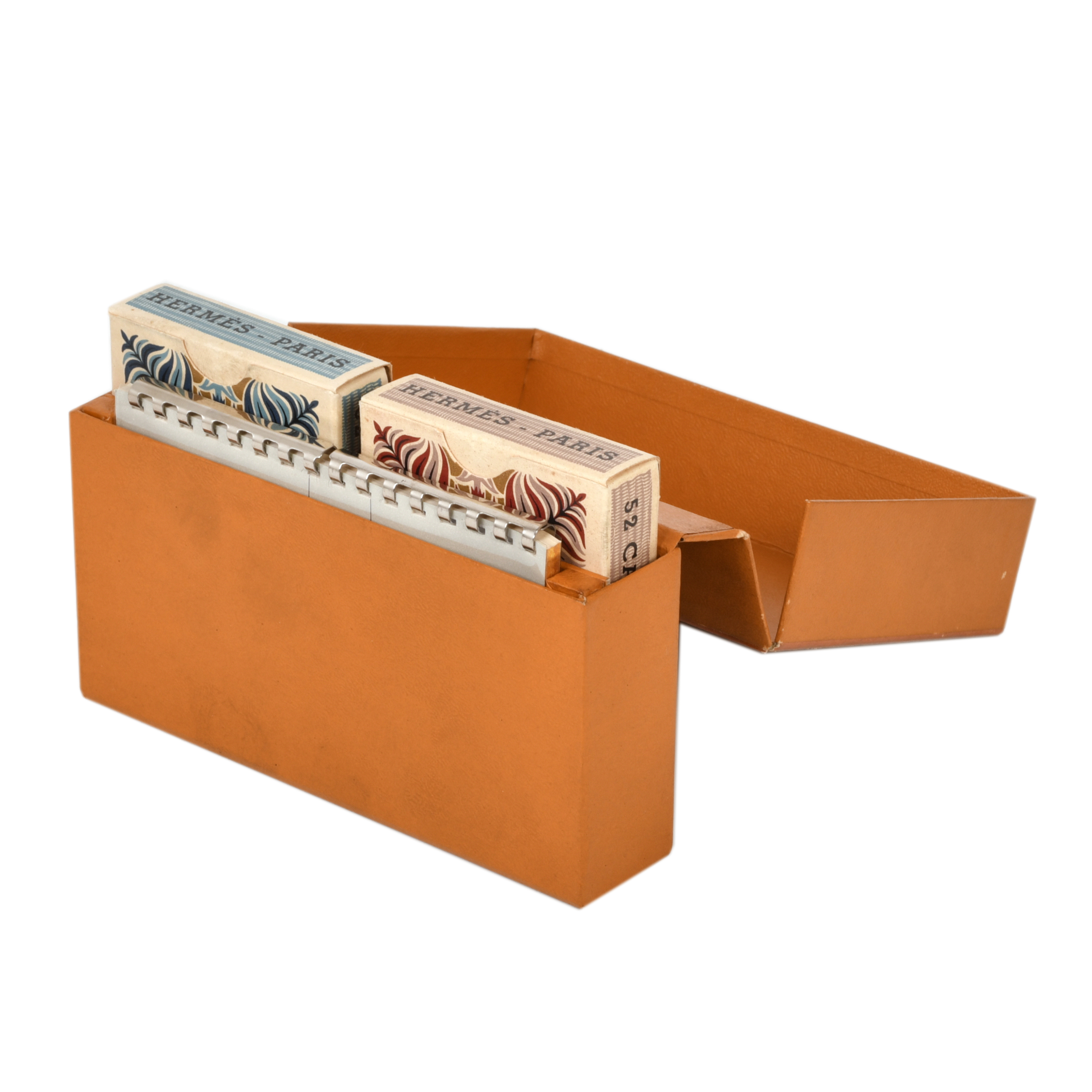 HERMÈS. Lote de dos barajas de cartas