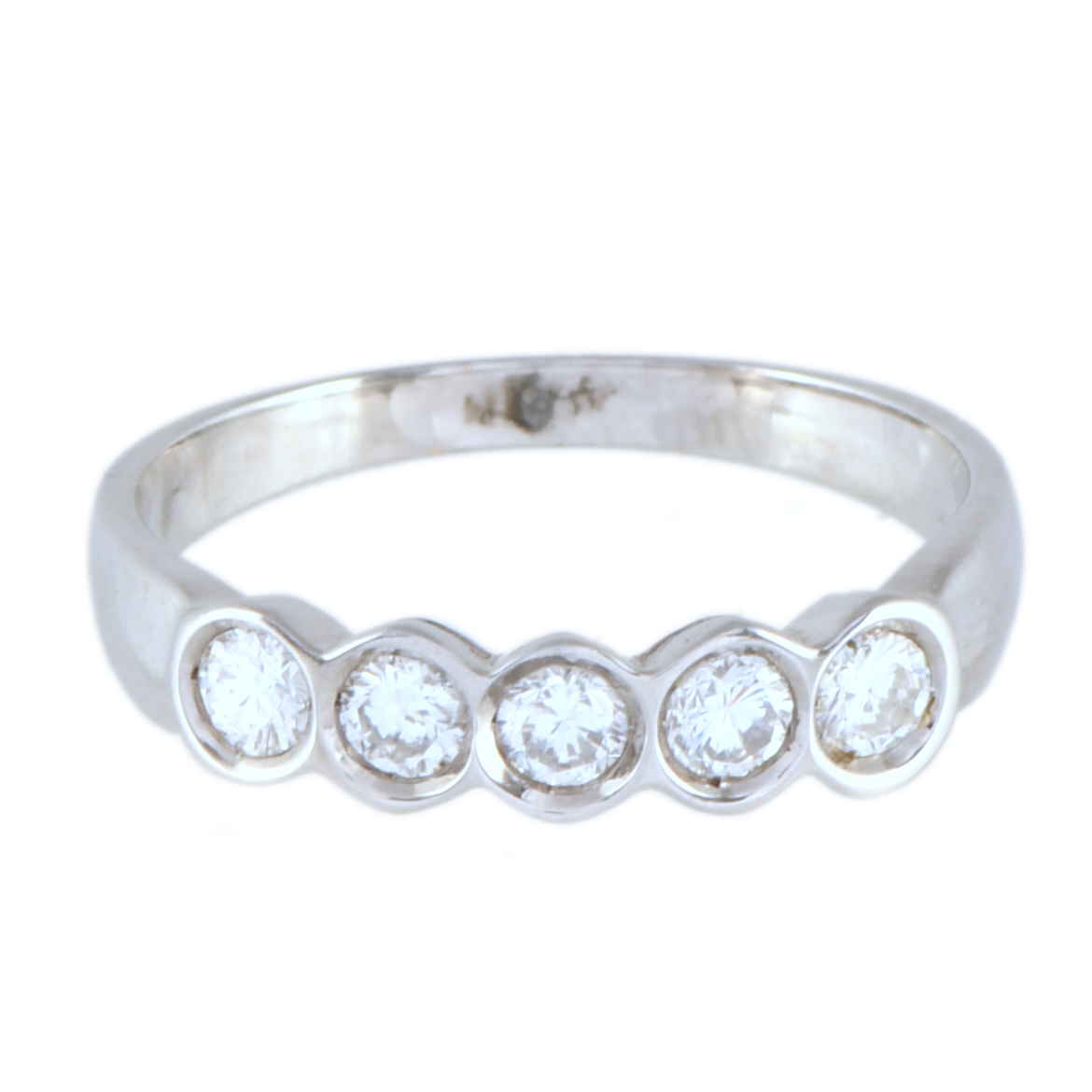 Sortija cinquillo de diamantes.