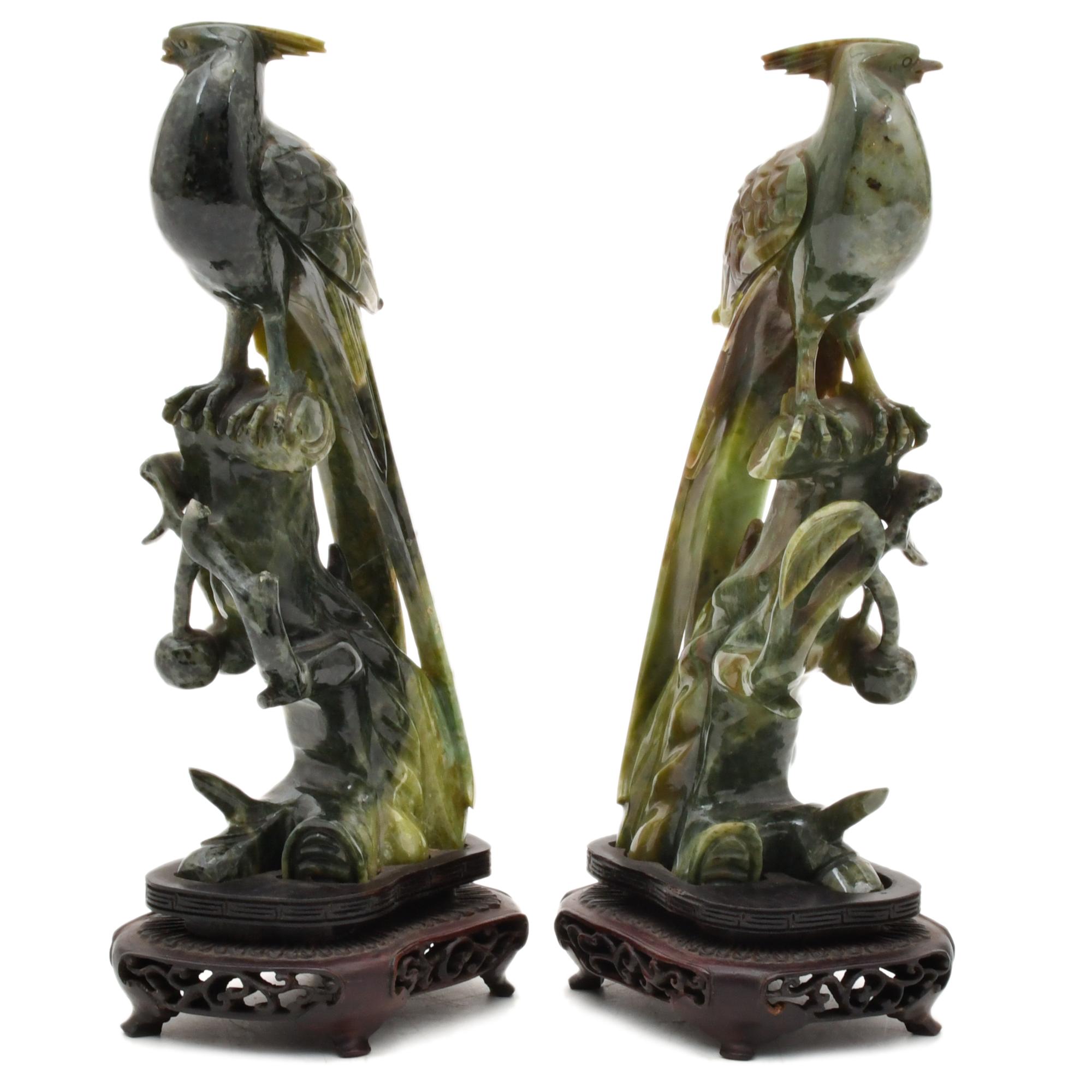 ESCUELA CHINA, SIGLO XX. Pareja de aves.