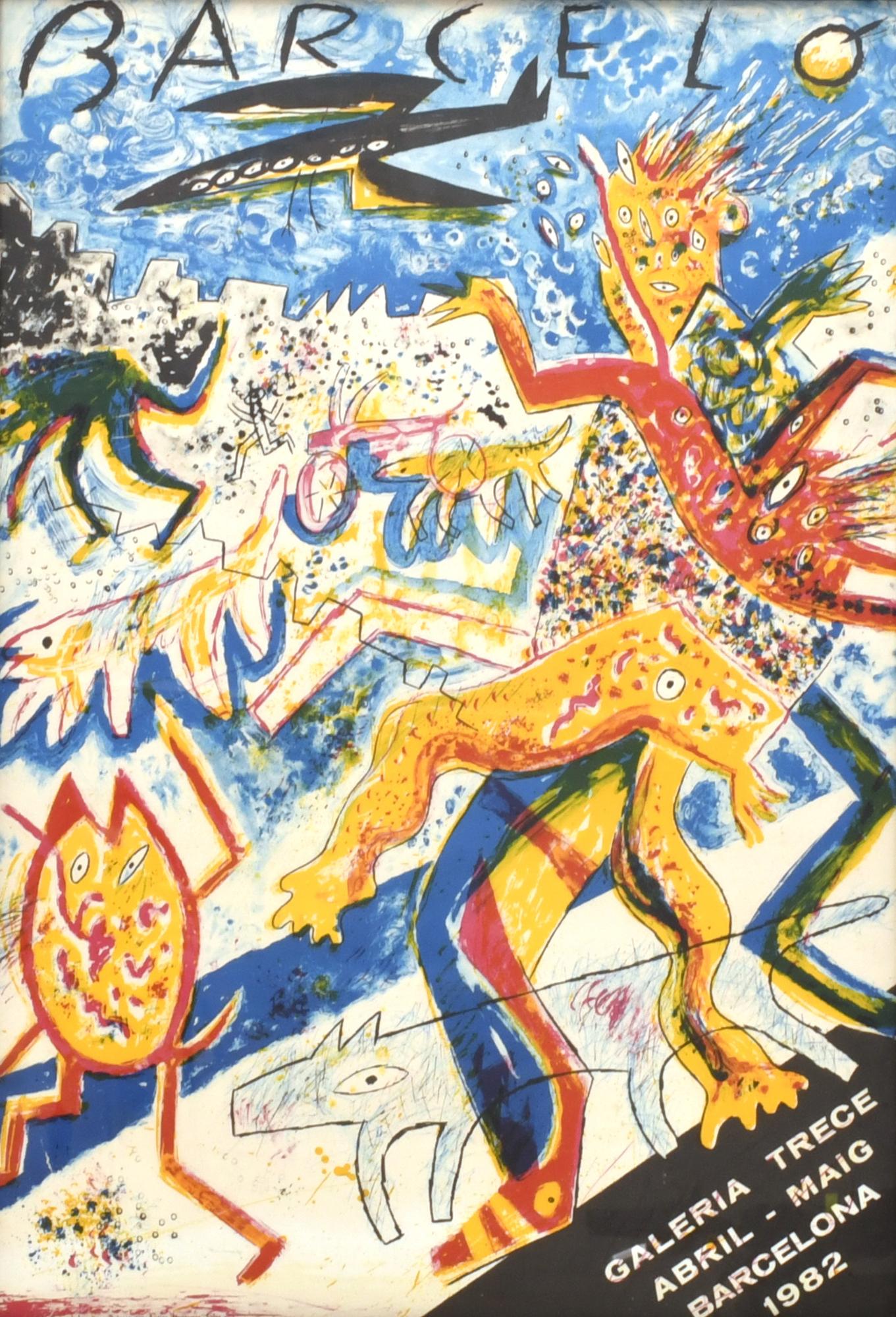 MIQUEL BARCELÓ (1957). Cartel  exposición Barceló en Galerí