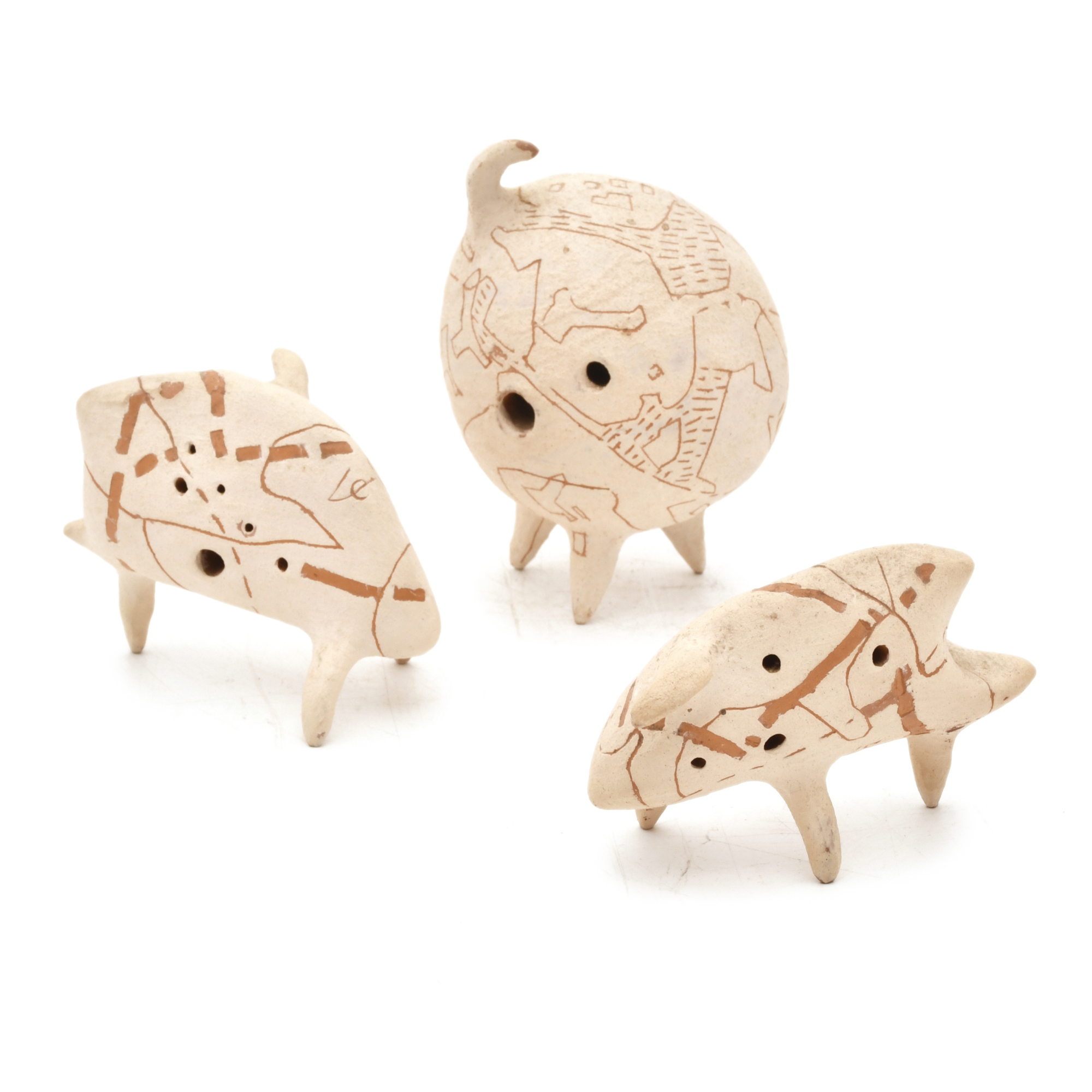 JOAN VILACASAS (1920-2007).  "Conjunto de 3 Marcianos".