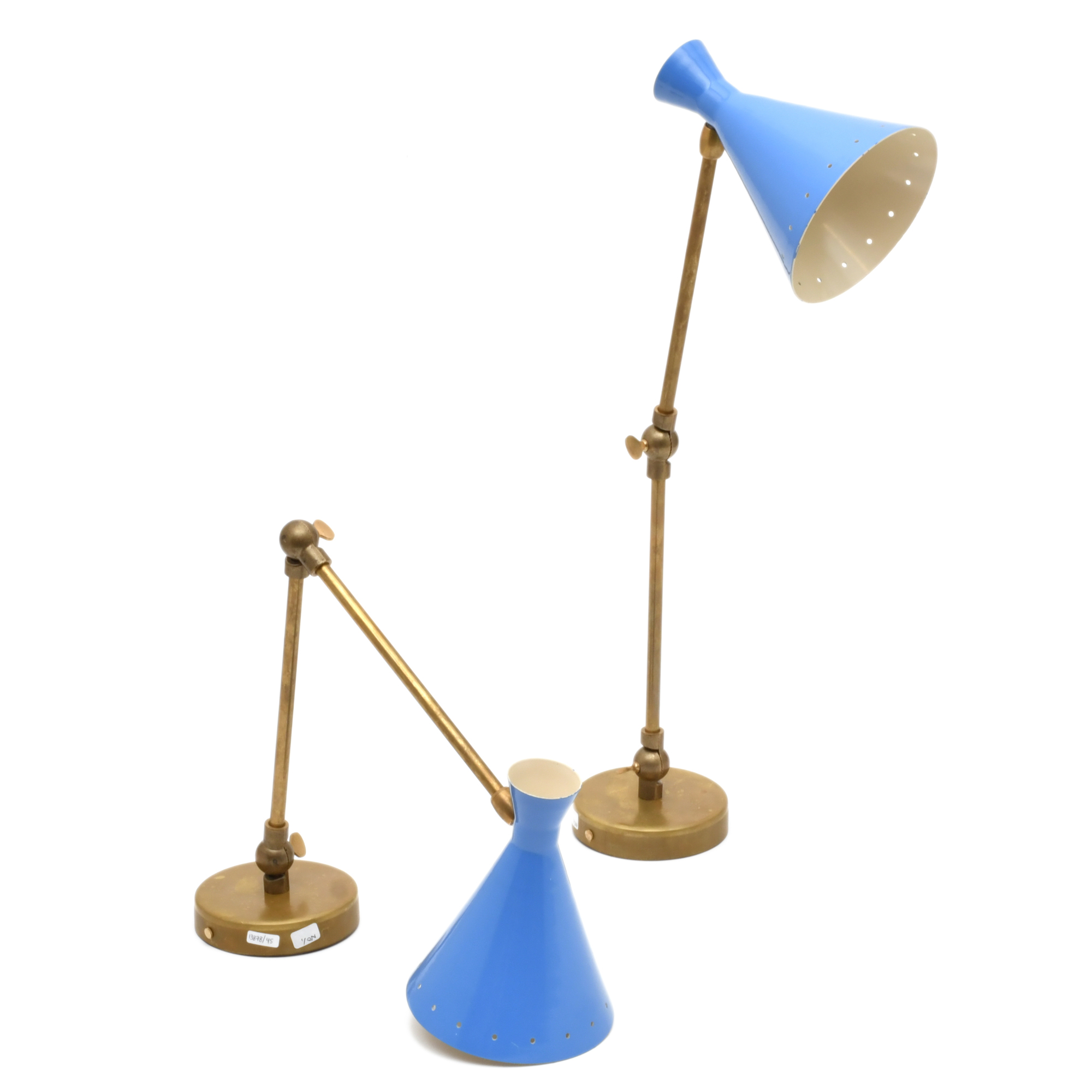 Pareja de apliques de pared italianos, med. siglo XX.