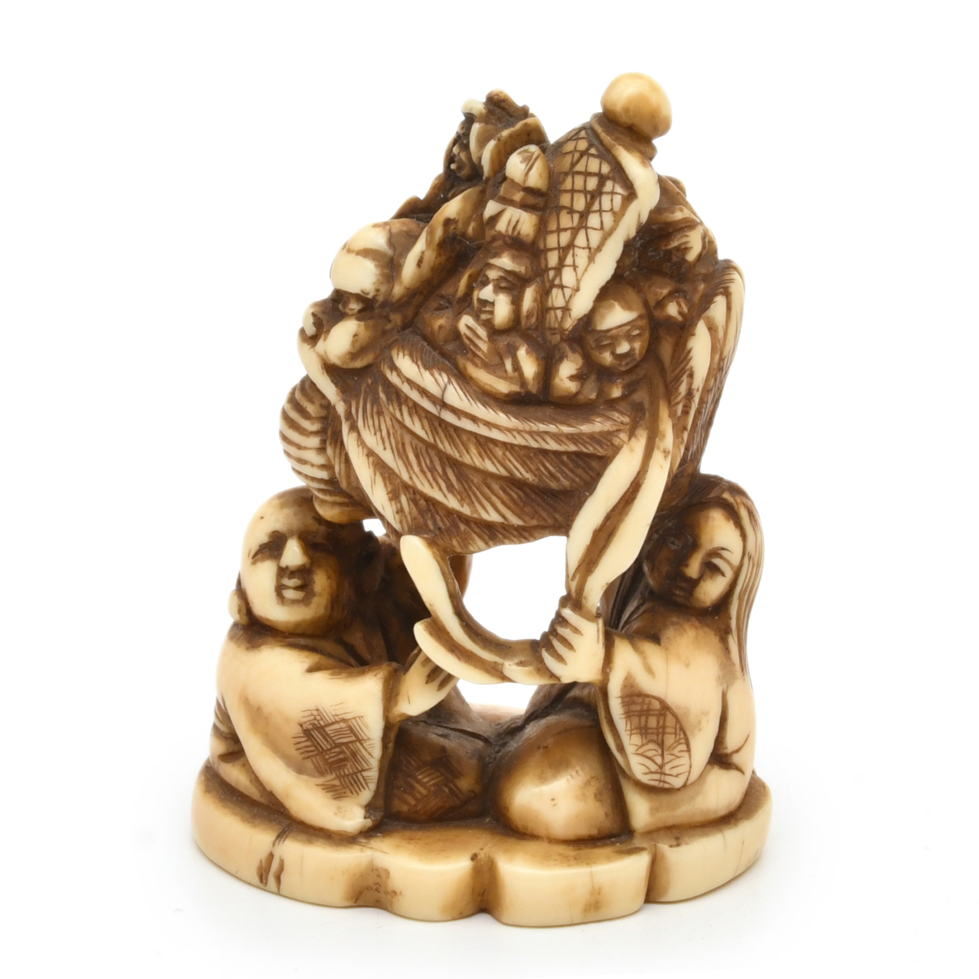 ESCUELA JAPONESA. PERÍODO MEIJI, SIGLO XIX. Figura ancestra