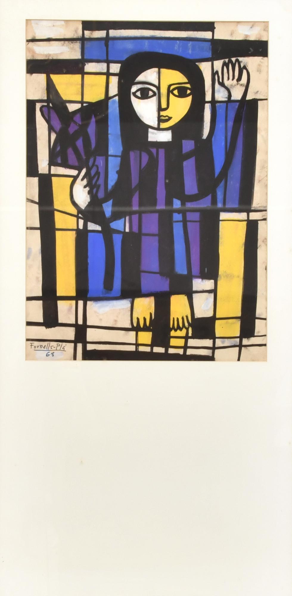 FRANCESC FORNELLS-PLA (1921-1999).  'Figure', 1968.