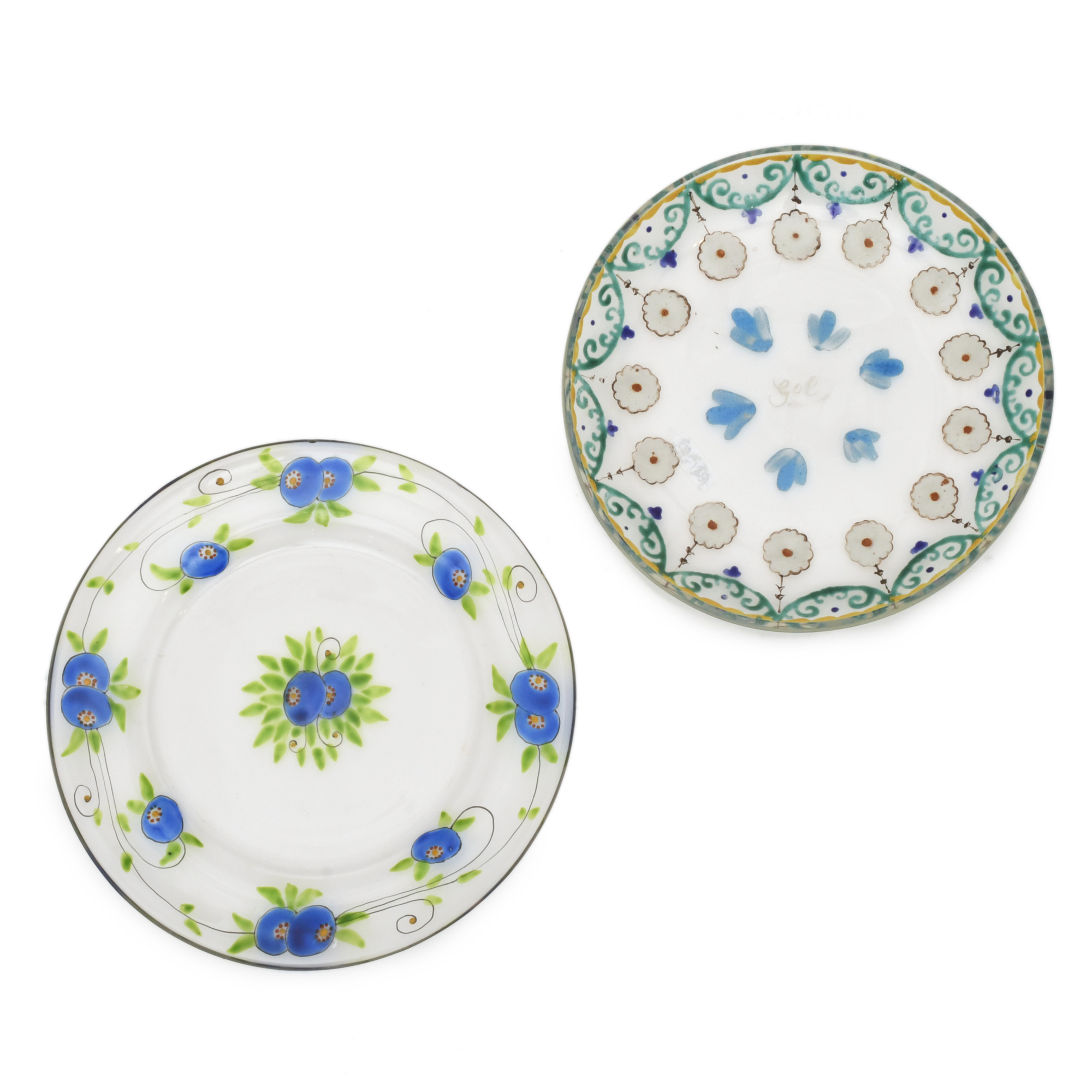 JOSEP MARIA GOL (1897-1976). Pareja de platos.