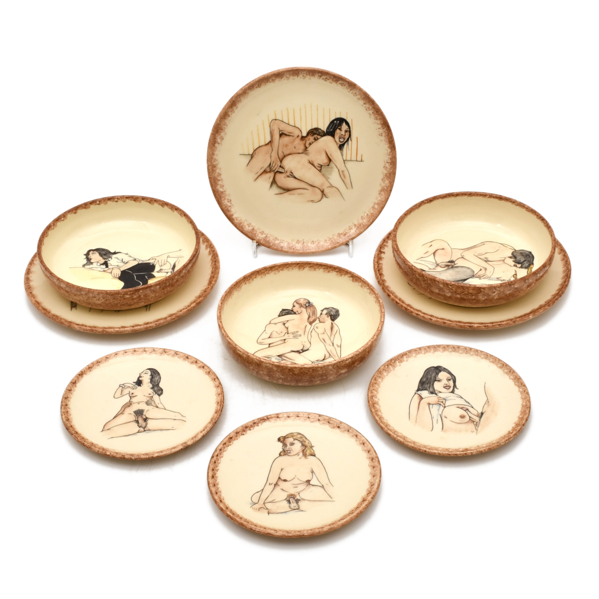 Lote de 3 platos llanos, 3 platos pequeños y 3 platos hondo