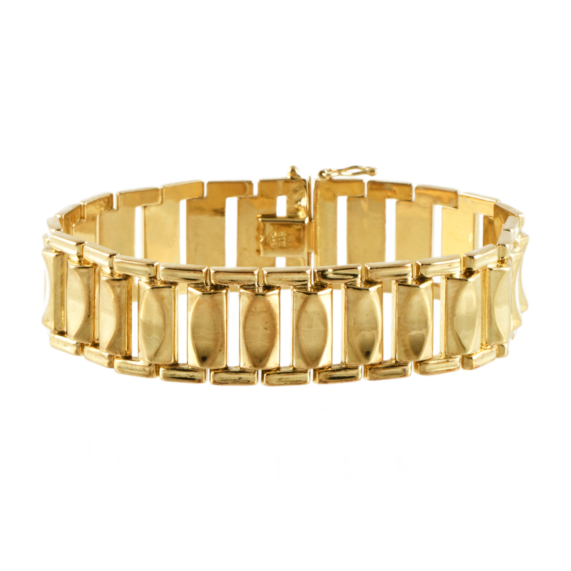 Pulsera plana articulada.