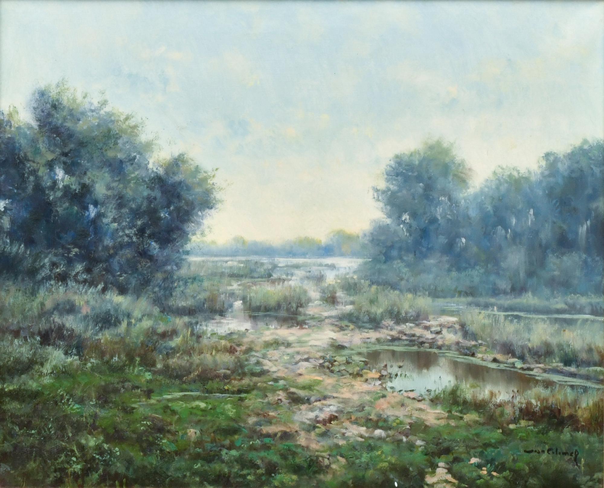 JOAN COLOMER VALLS (1965).  "Clareja vora el riu".