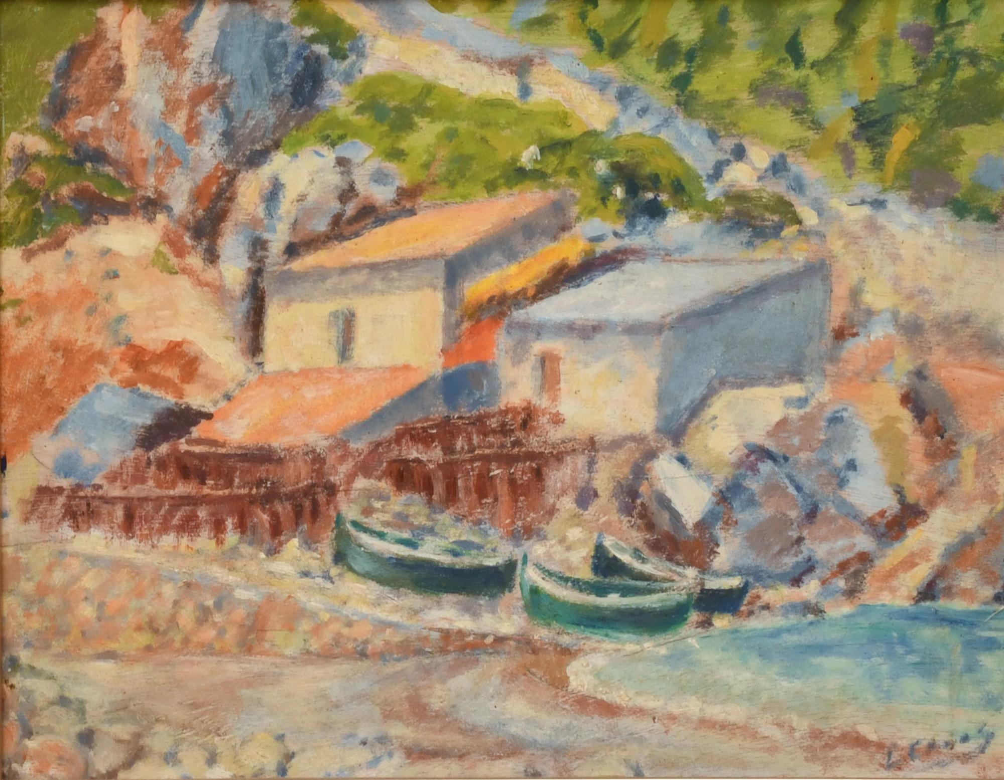 20TH CENTURY SPANISH SCHOOL. "Cala de Doga", Mallorca.