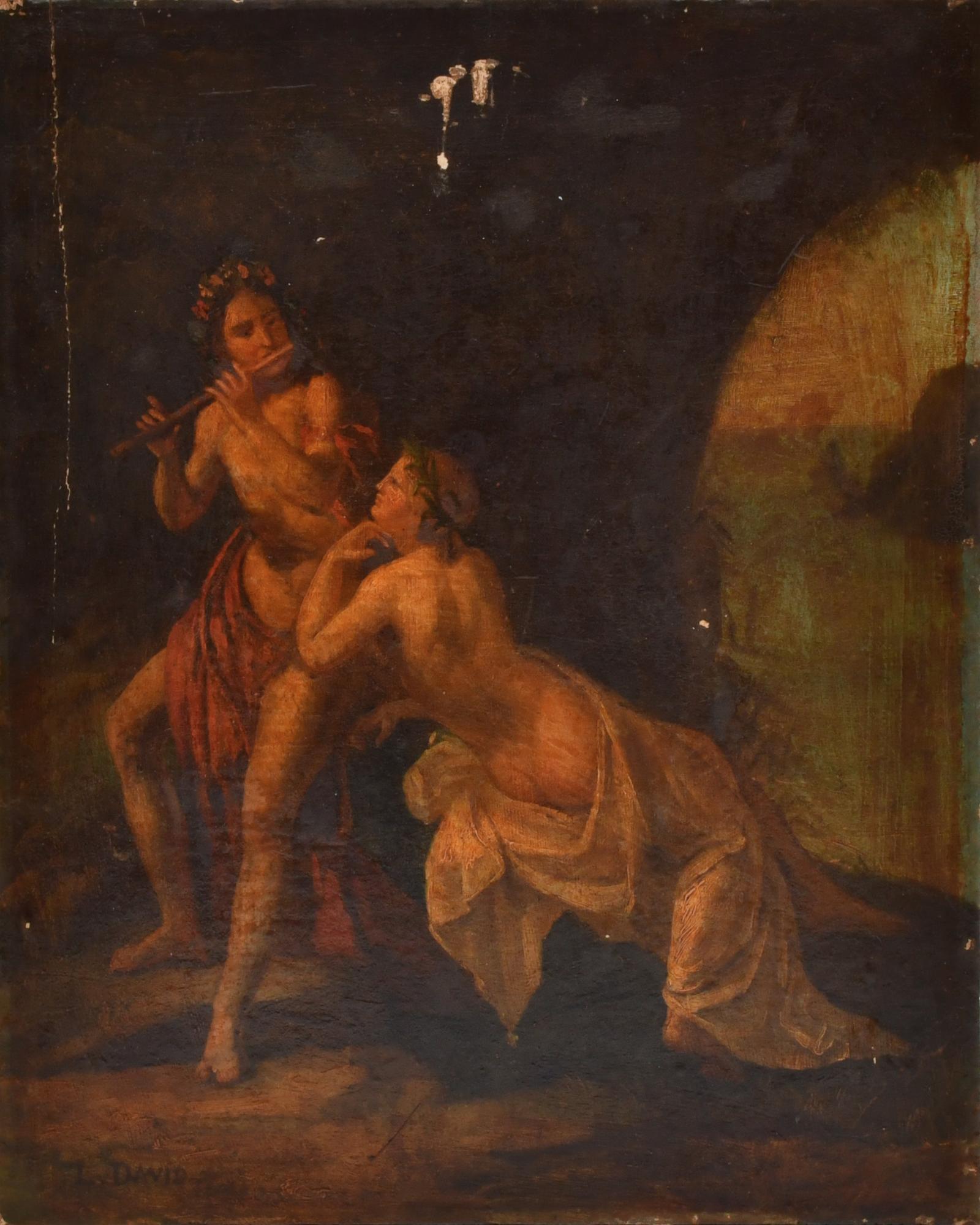 LATE 19TH CENTURY FRENCH SCHOOL. "Bacchus and Ariadne".