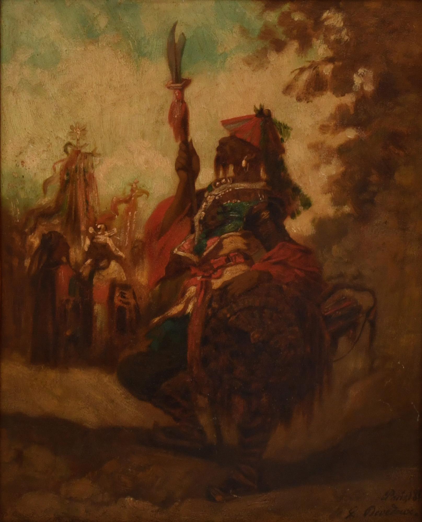 ATTRIB. TO LOUIS DEVEDEUX (1820-1874).  "Oriental-like scen